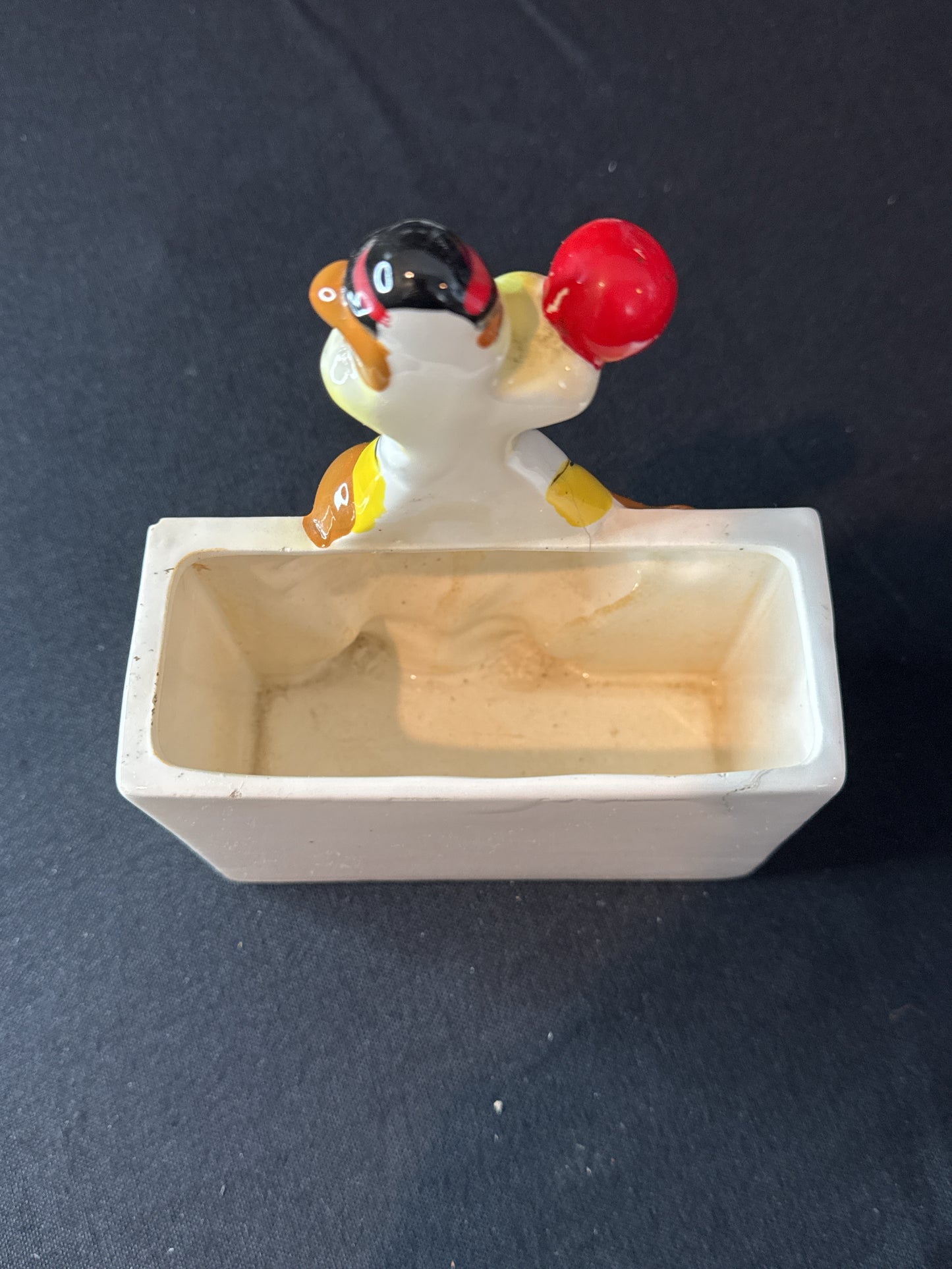 Vintage Napco Windy Bear Planter Japan 3.75" x 5.25" x 2"