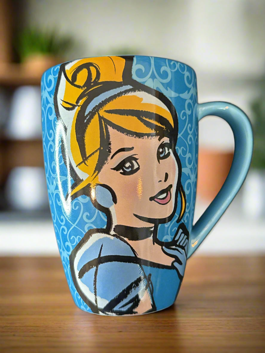 Cinderella Disney Park Coffee Cup Mug Hard to Wake Up When You've Been Out Past Midnight