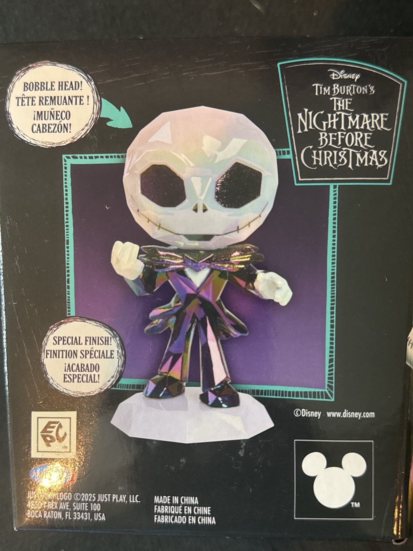 Disney Tim Burton's The Nightmare Before Christmas Large Collectible Figure Bobble Head New