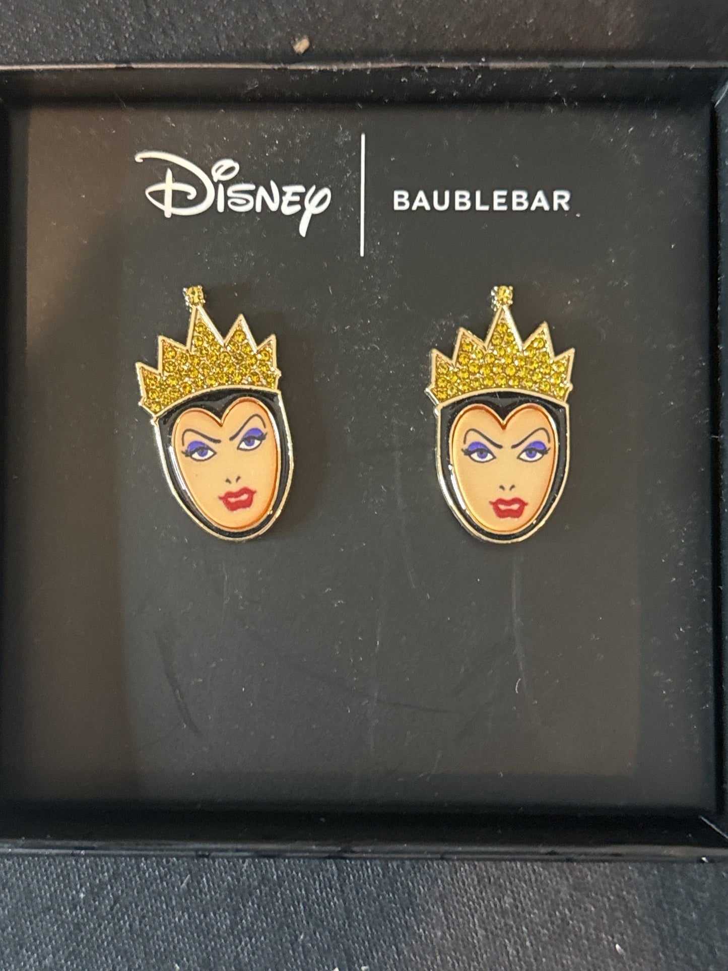 Disney Baublebar Evil Queen Earrings New in Box