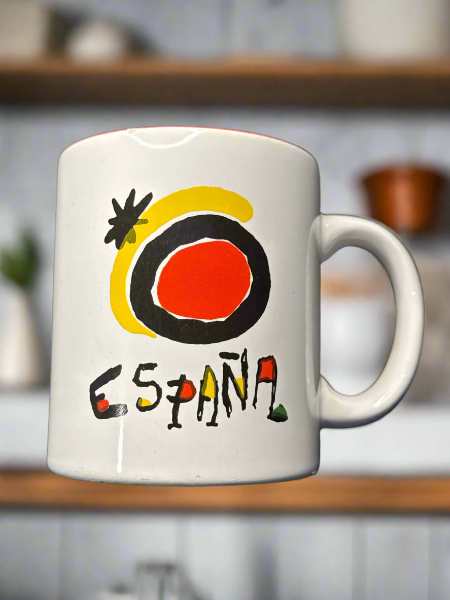 Vintage Waechtersbach Joan Miro "Espana" Rare Mug - Small Chip On Rim and Bottom