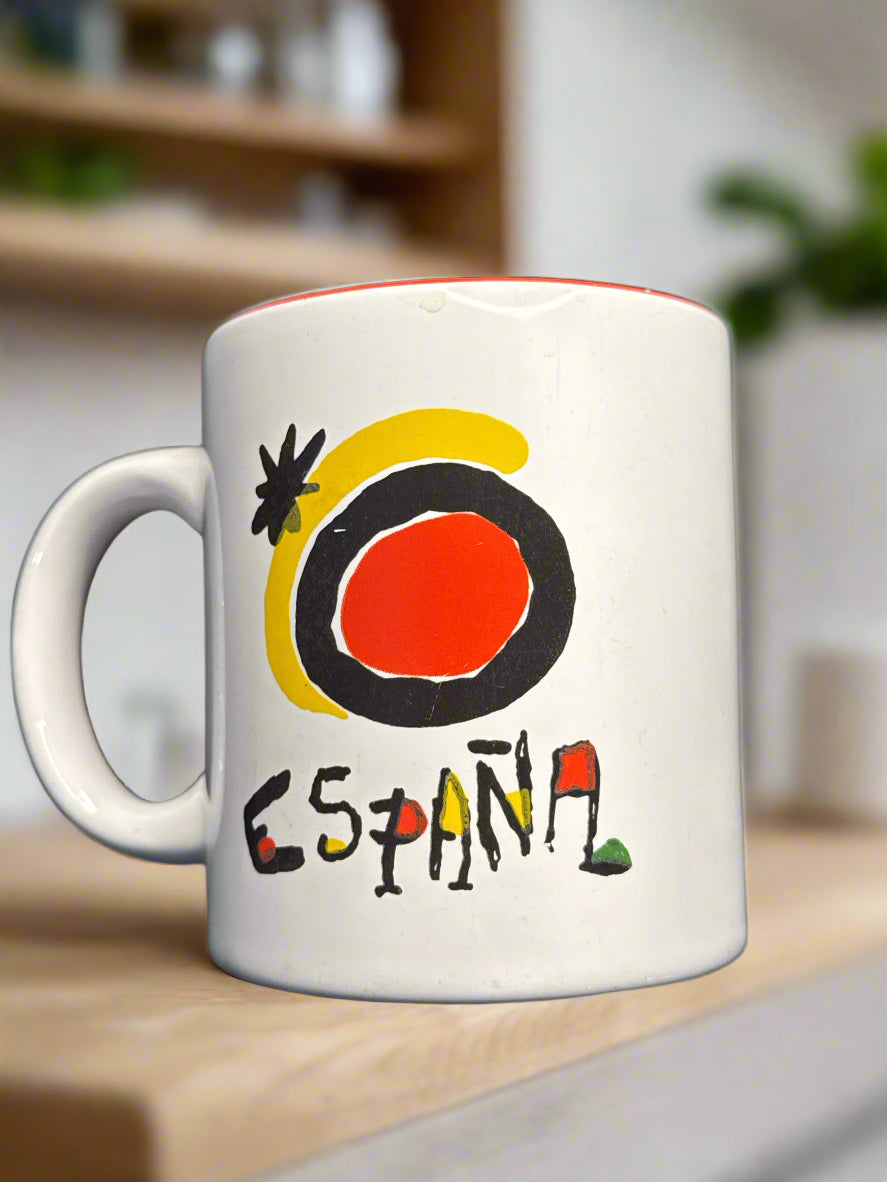 Vintage Waechtersbach Joan Miro "Espana" Rare Mug - Small Chip On Rim and Bottom