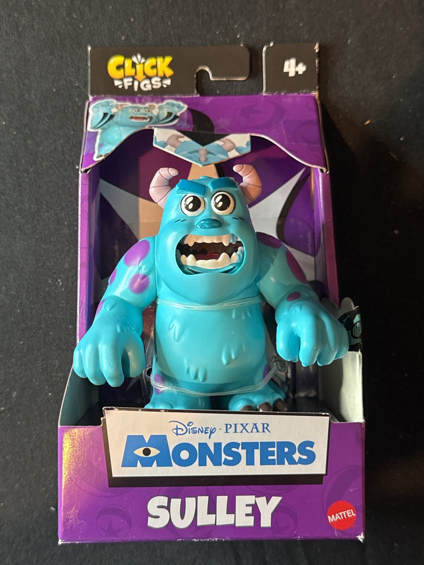 Disney Pixar Monsters Sulley 4" Action Figure With Action Arms & Mouth New in Box