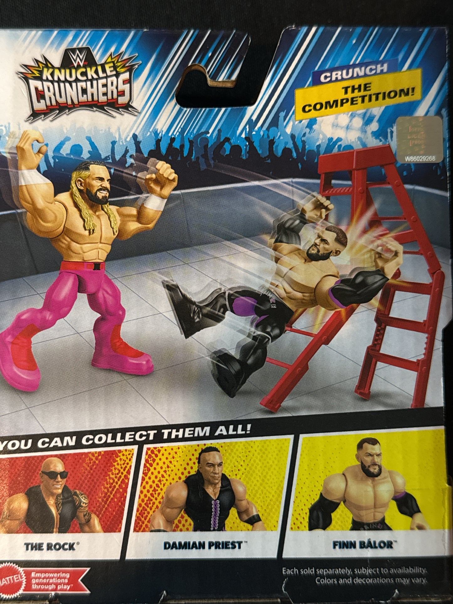 Knuckle Crunchers Seth "Freakin" Rollins Action Figure 3.5" Tall w/ Accessories New in Box