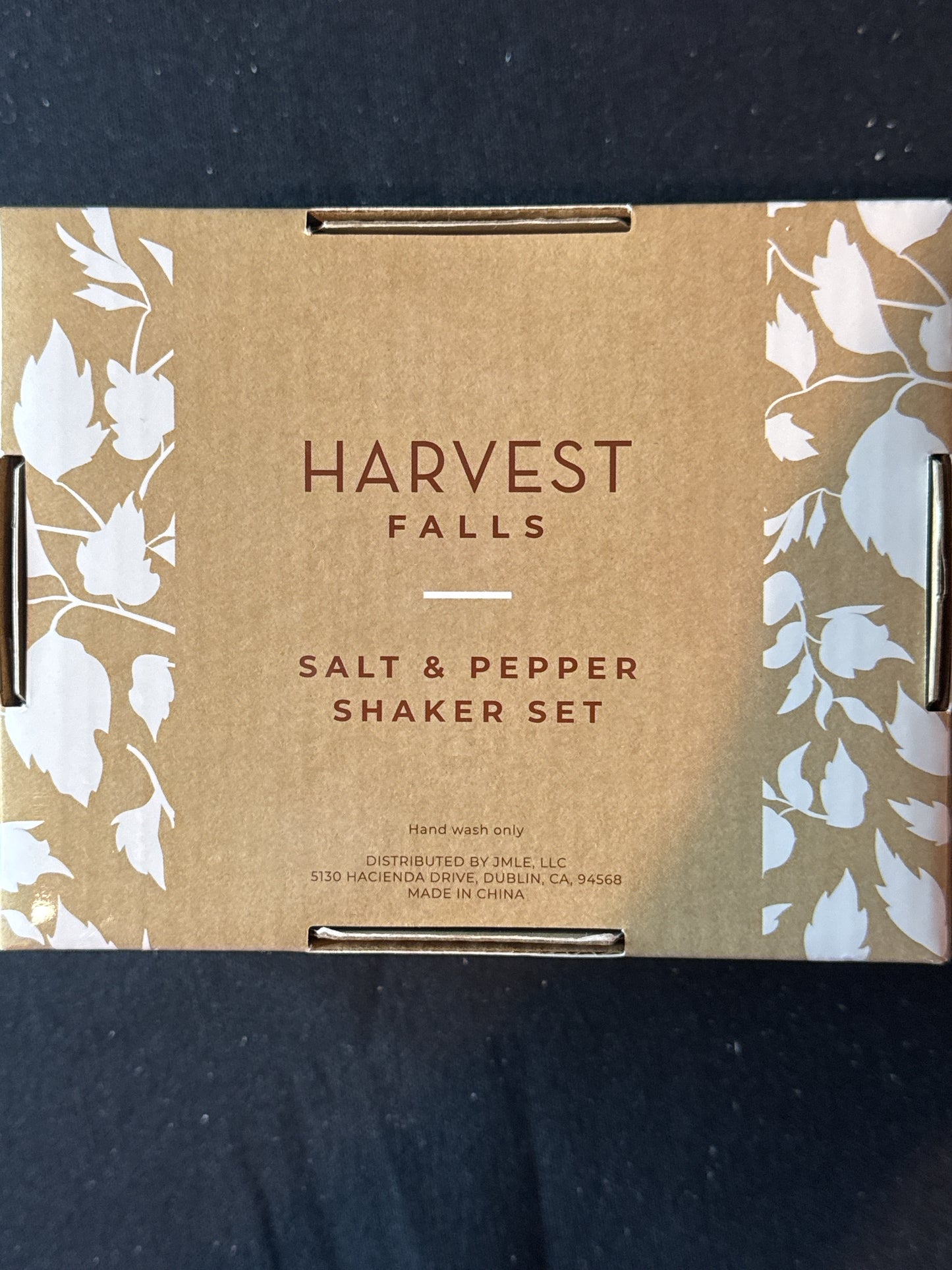 Harvest Falls Owl Salt & Pepper Shakers Set New in Box