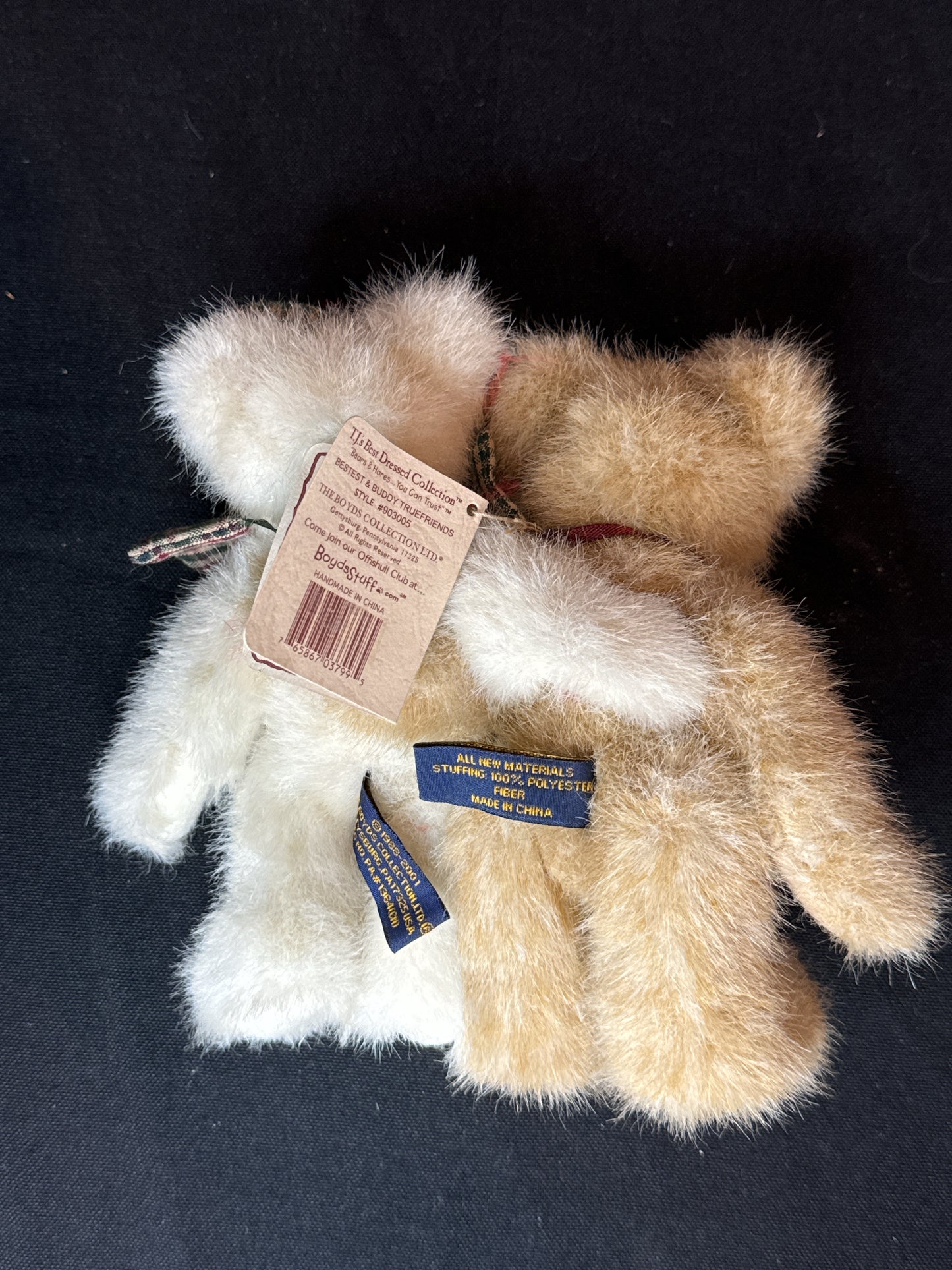 Boyd's Bears Plush Best Friends Bestest and Buddy 6" Plush Jointed Retired