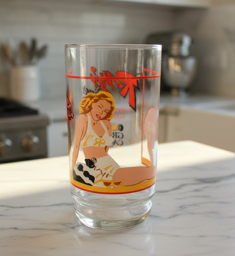 Vintage Roxy's Diner Glass Biloxi Grand Casino 5.75" Tall