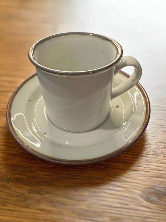 Brown Mist by Dansk Coffee Cup 3" and Saucer 6.25"