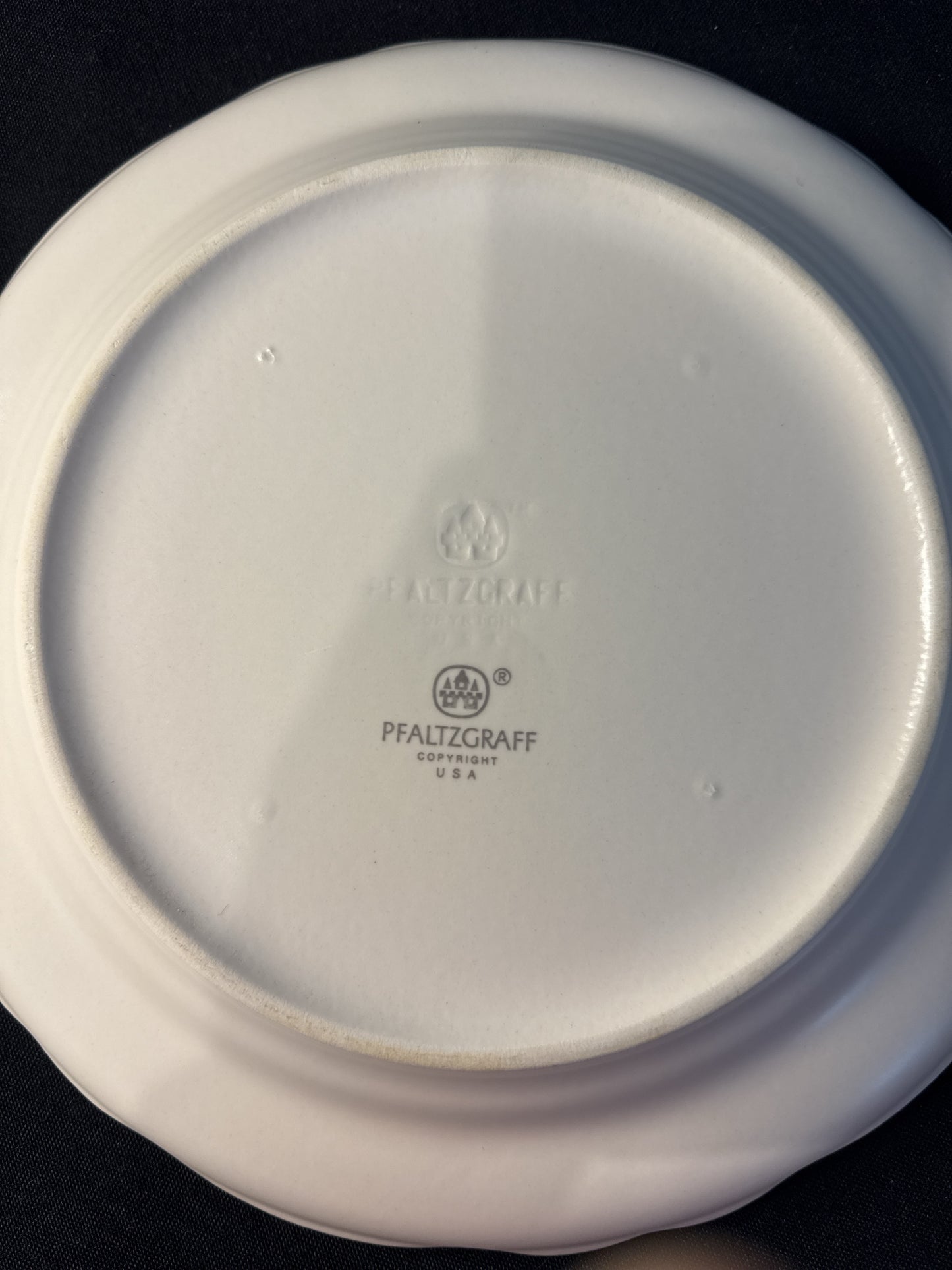 Pfaltzgraff Tea Rose Dinner Plate 10 3/8" Wide USA Stamp Vintage