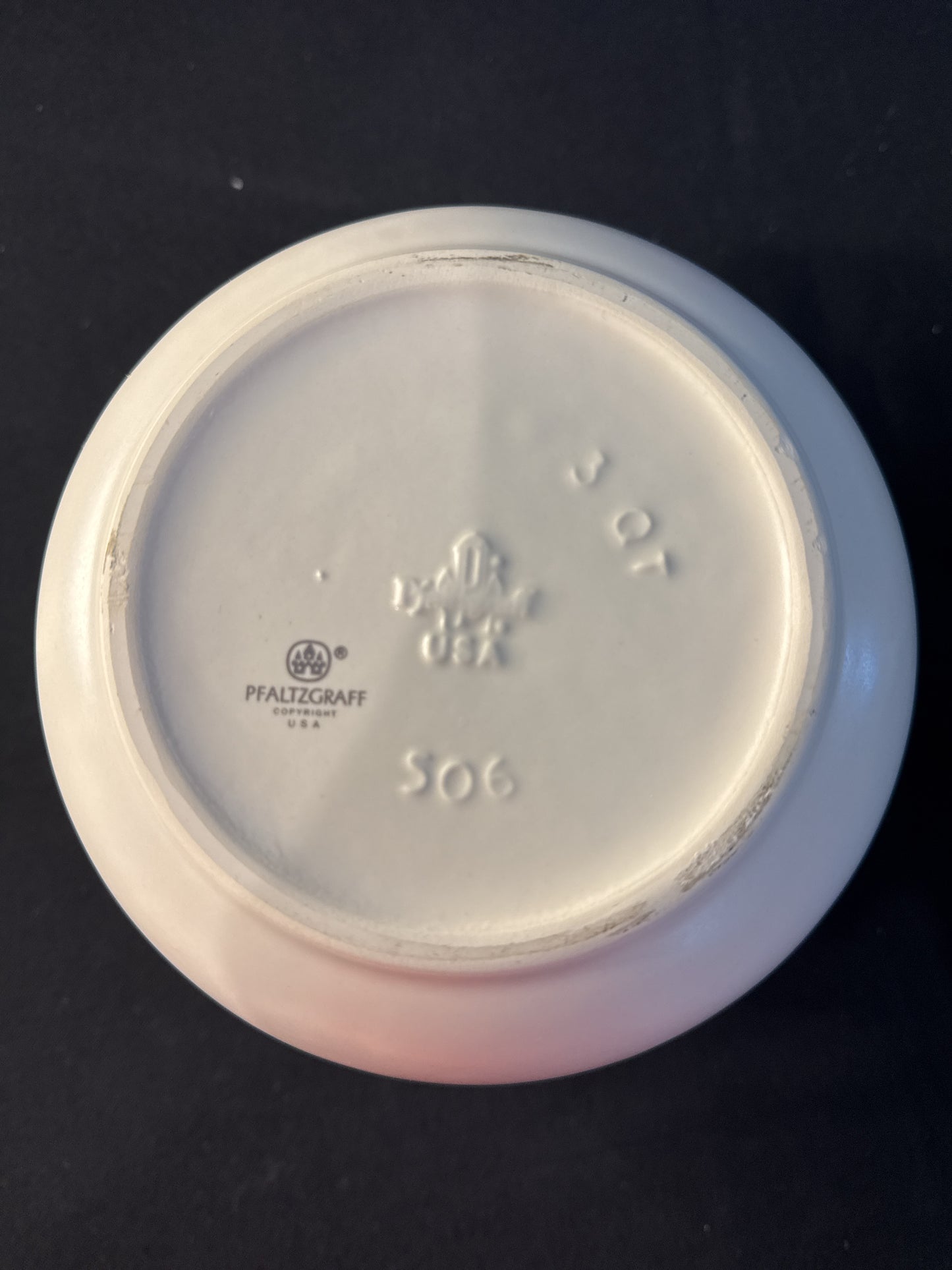 Pfaltzgraff Tea Rose Large Canister No Lid 7 3/8" Tall Vintage