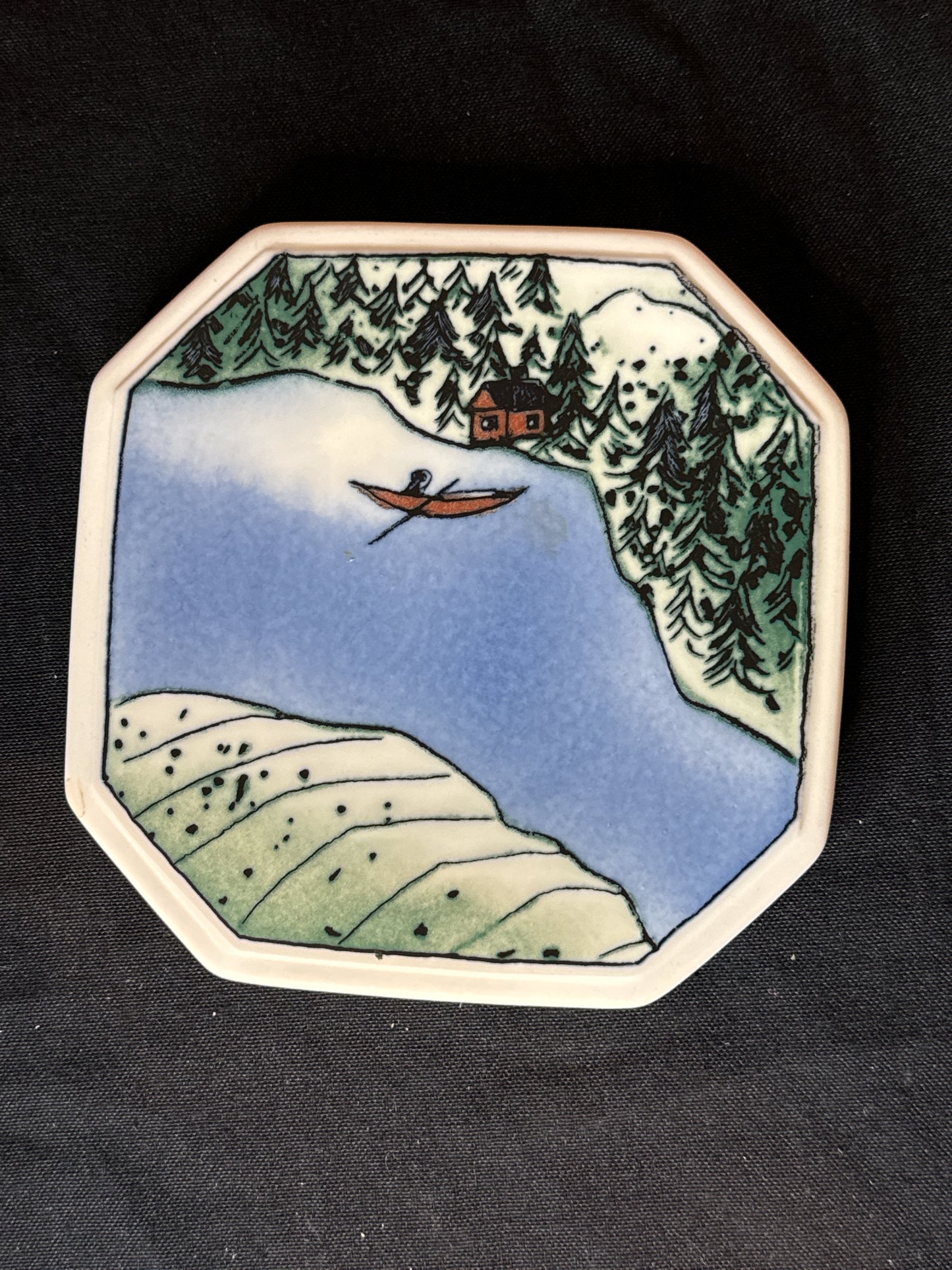 Arabia Finland Finnair Wall Plate Spring Helja Liukko-sundstrom No. 7 6"