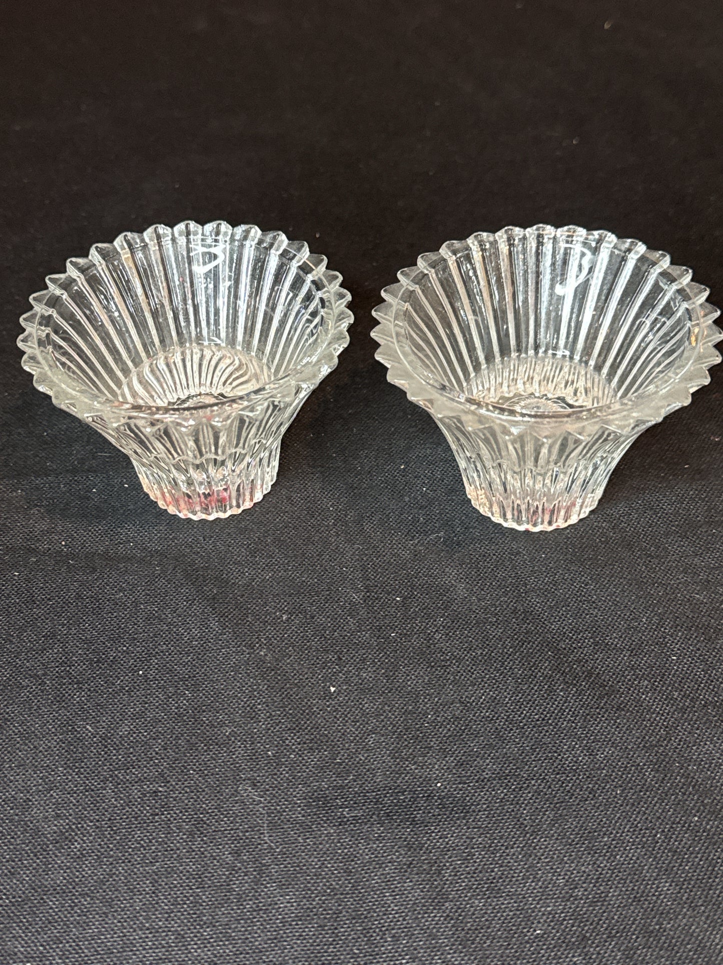 Set of 5 Glass Candle Holders