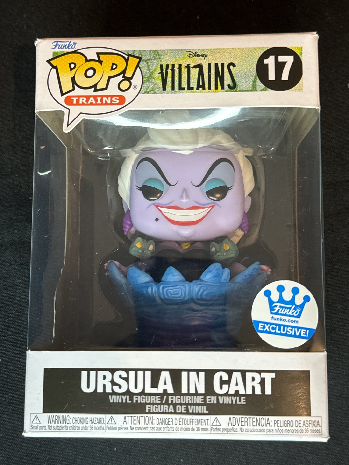 Funko Pop! Villains #17 Ursula in Cart Vinyl Figure New In Box