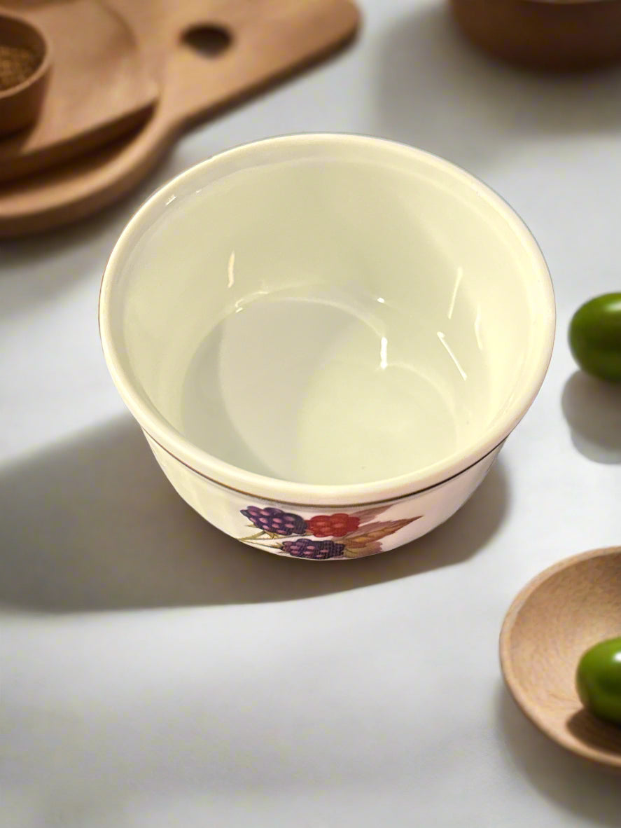 Royal Worcester Fine Oven China Ramekins in Evesham Gold 3 3/8" Wide x 1.75" Tall