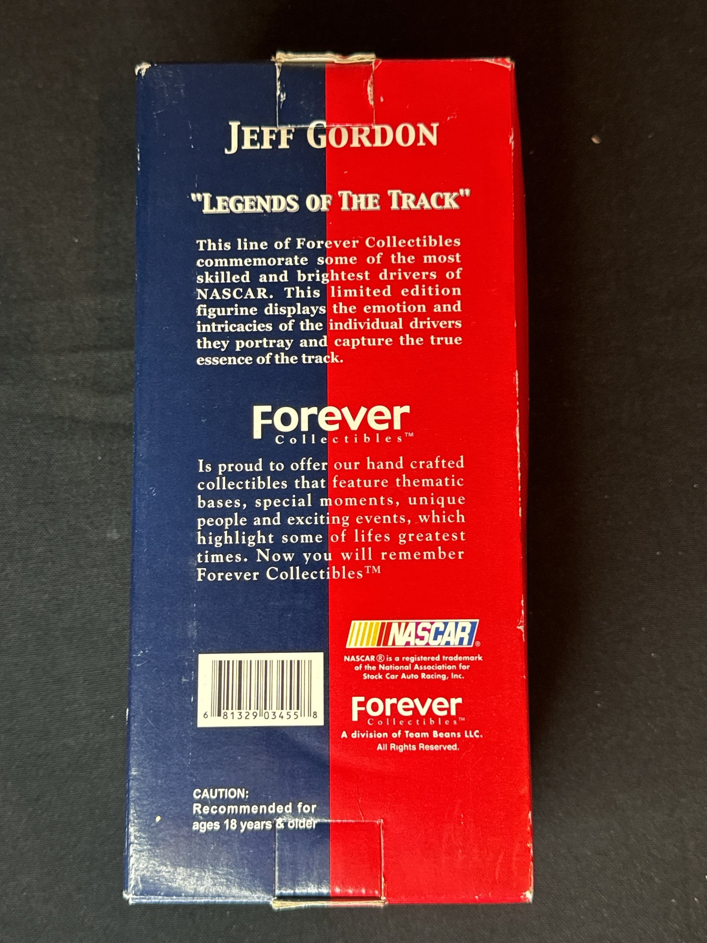 Nacar Jeff Gordon #24 Forever Collectibles Bobblehead Legends of the Track 8" Tall