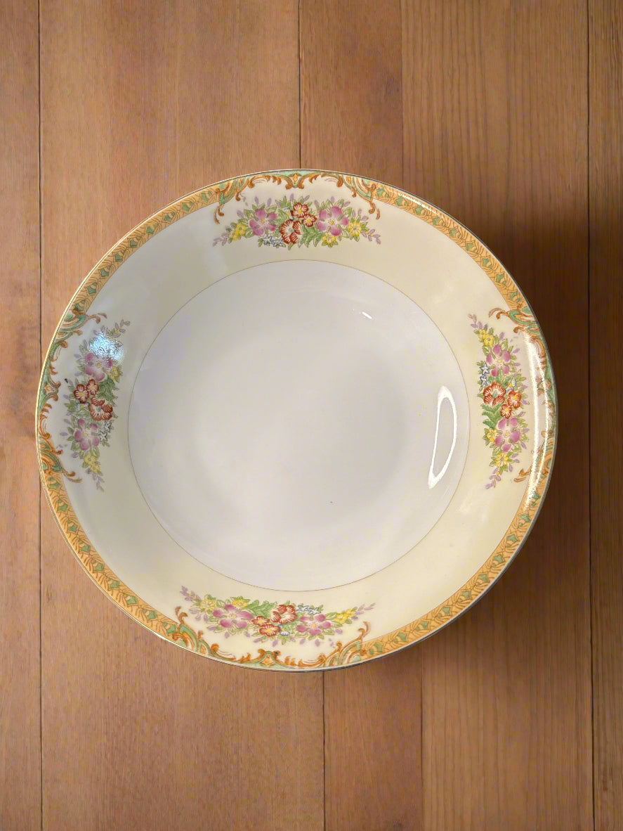Vintage Diamond DIA4 Japan 8" Round Vegetable Bowl 8.5" Wide