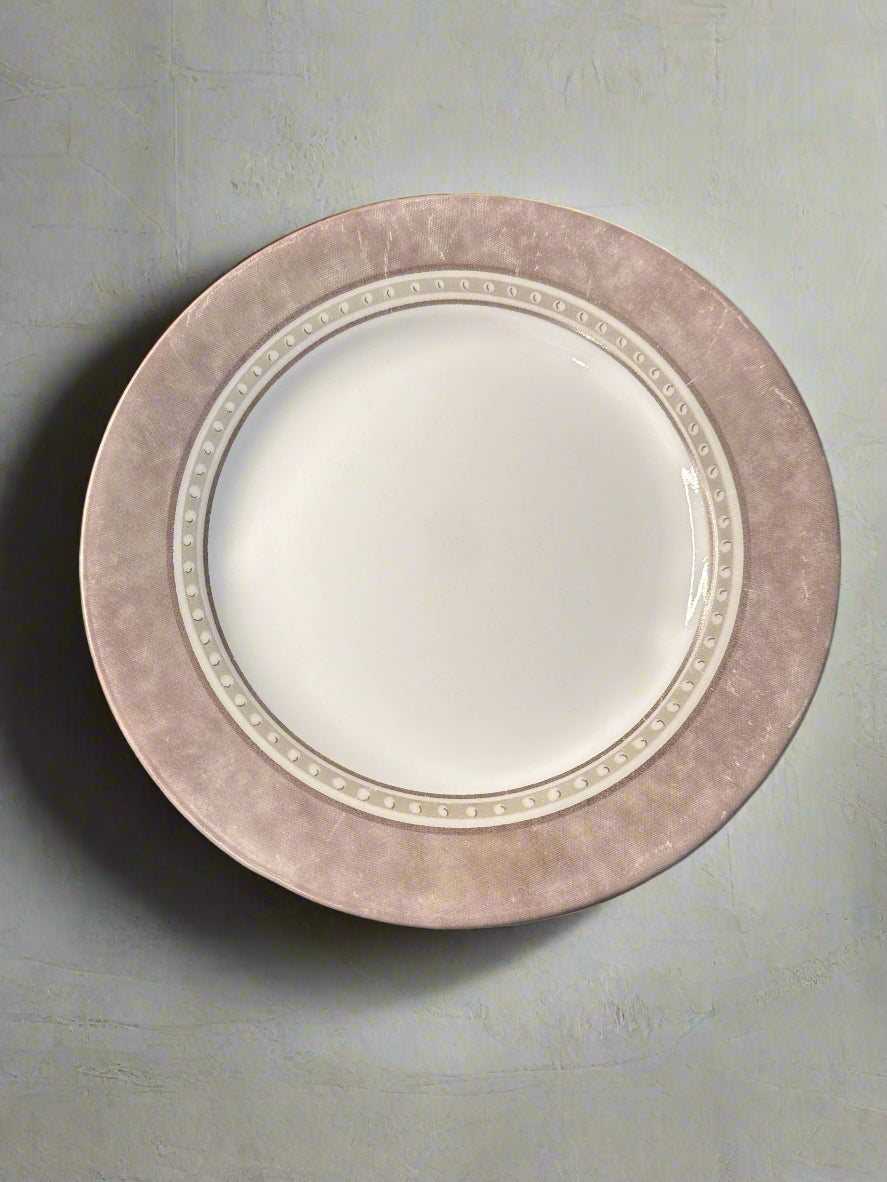 Corelle Pewter Pattern Luncheon Plates Set of 4 8.5" Wide