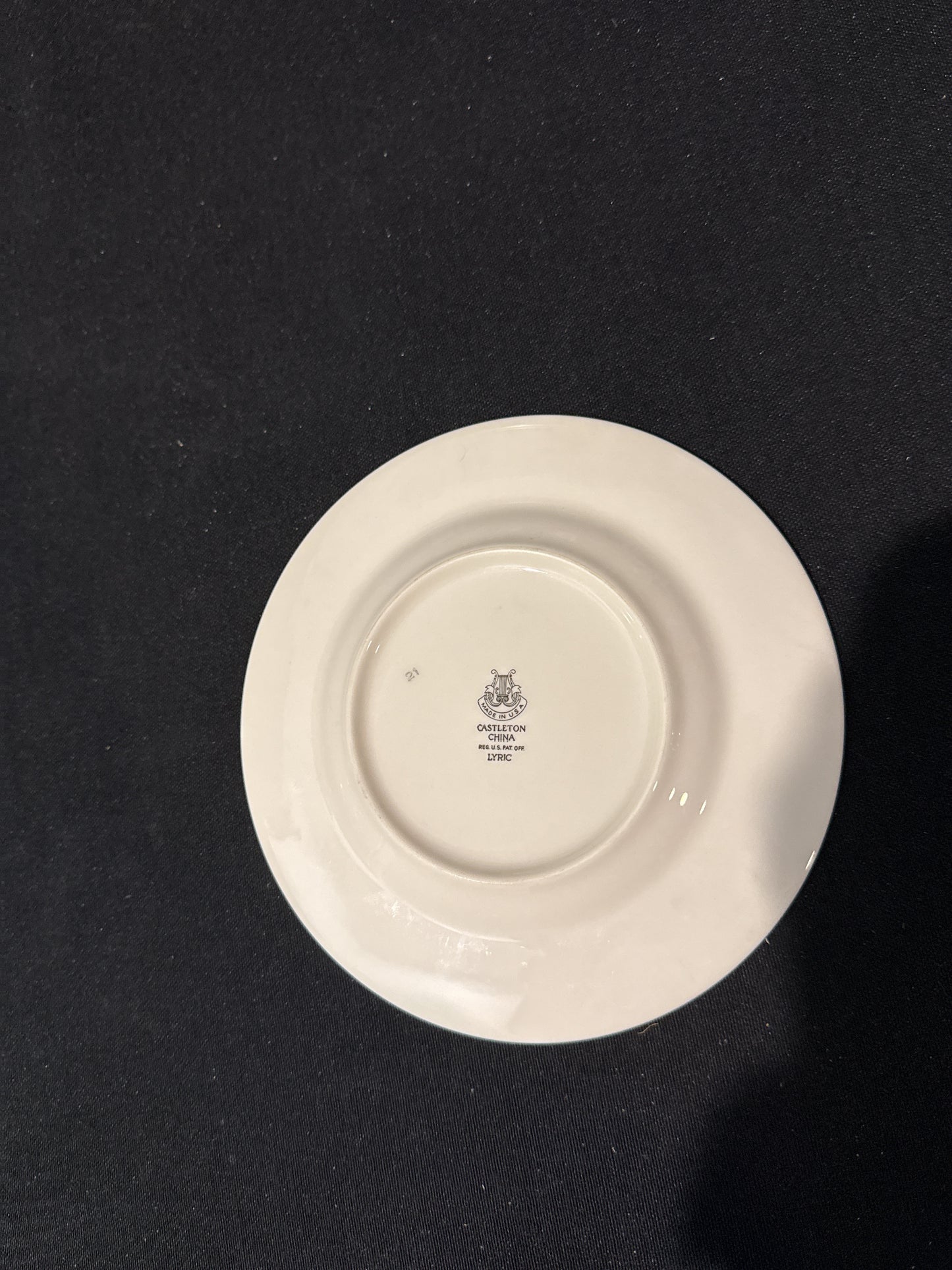 Castleton Lyric Pattern Bread & Butter Plate 6.25" Wide Beautiful Pattern