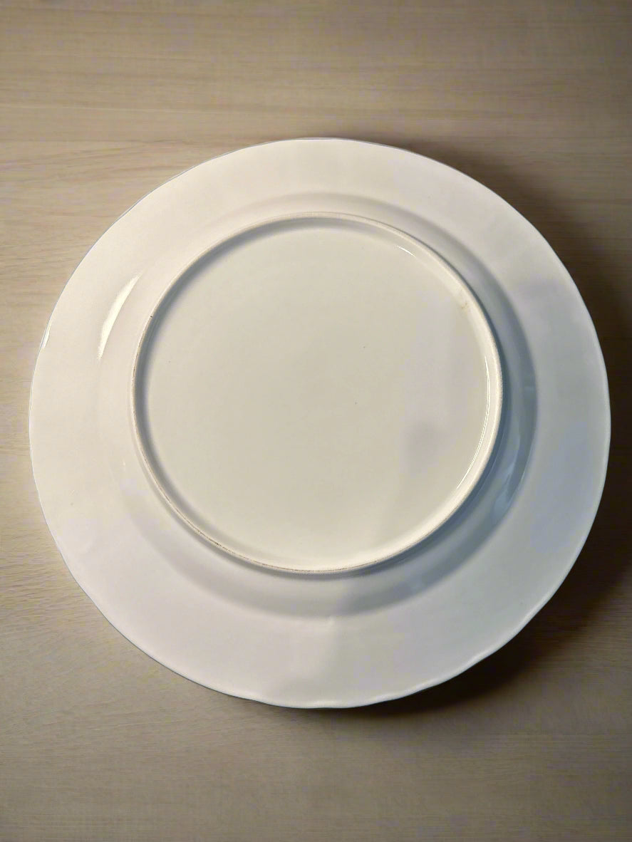 Farberware Lattice White Dinner Plate 10 5/8" Wide