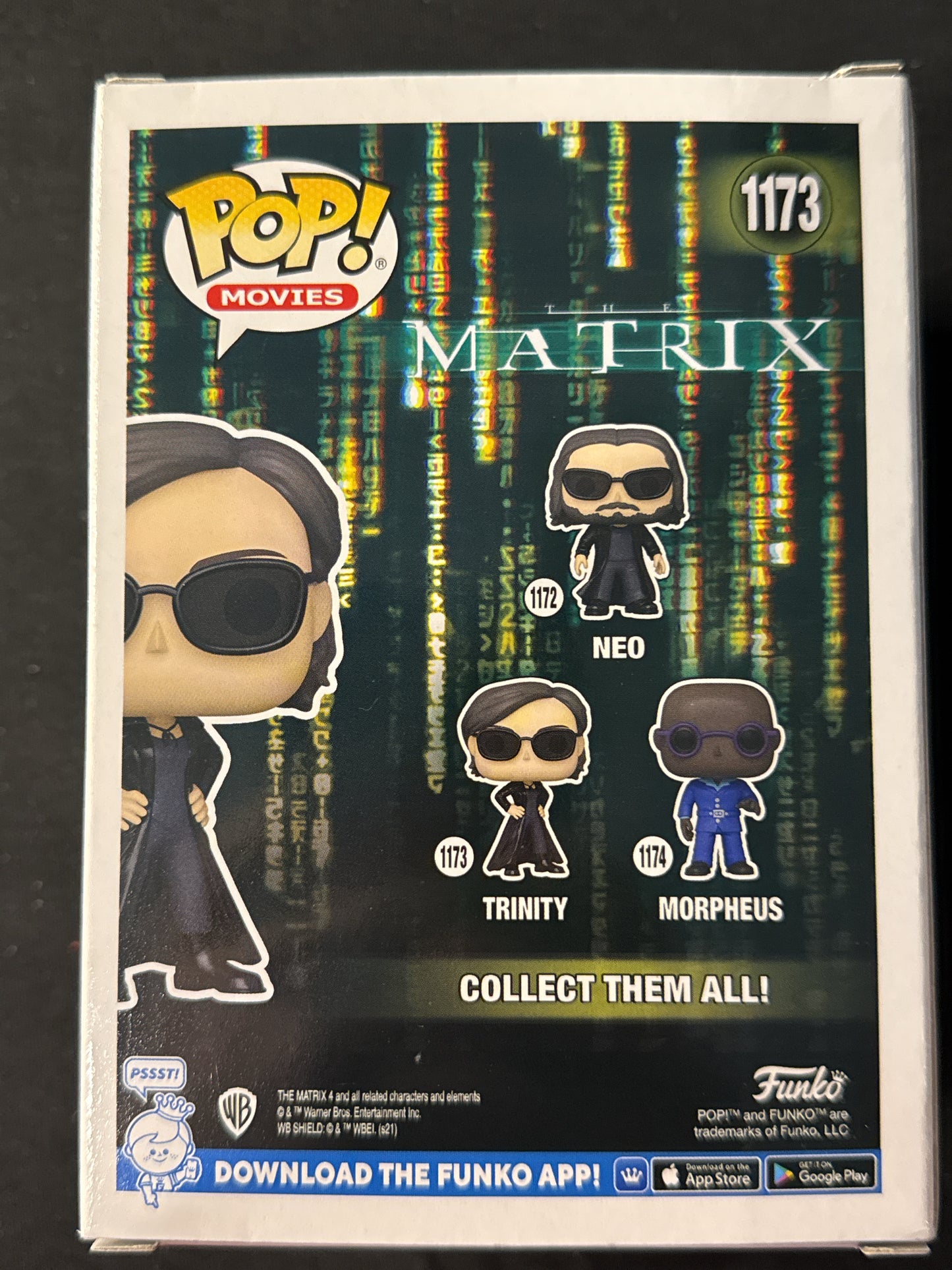 Funko Pop! Movies Matrix Trinity Vinyl Figure #1173 New in Box