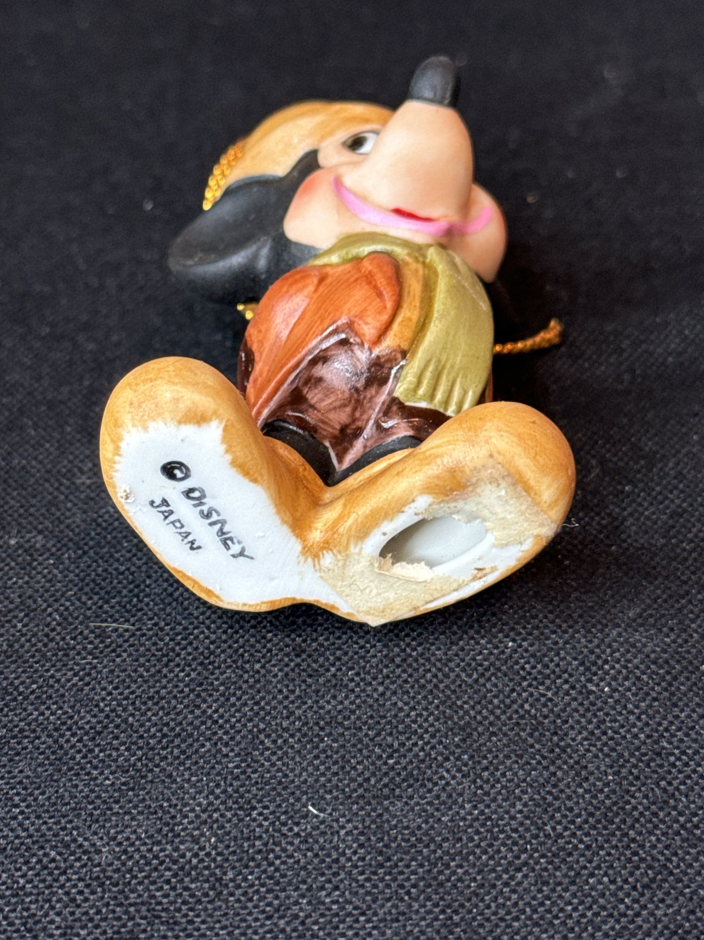 Vintage Mickey Mouse Disney Christmas Ornament Made in Japan 3" Tall