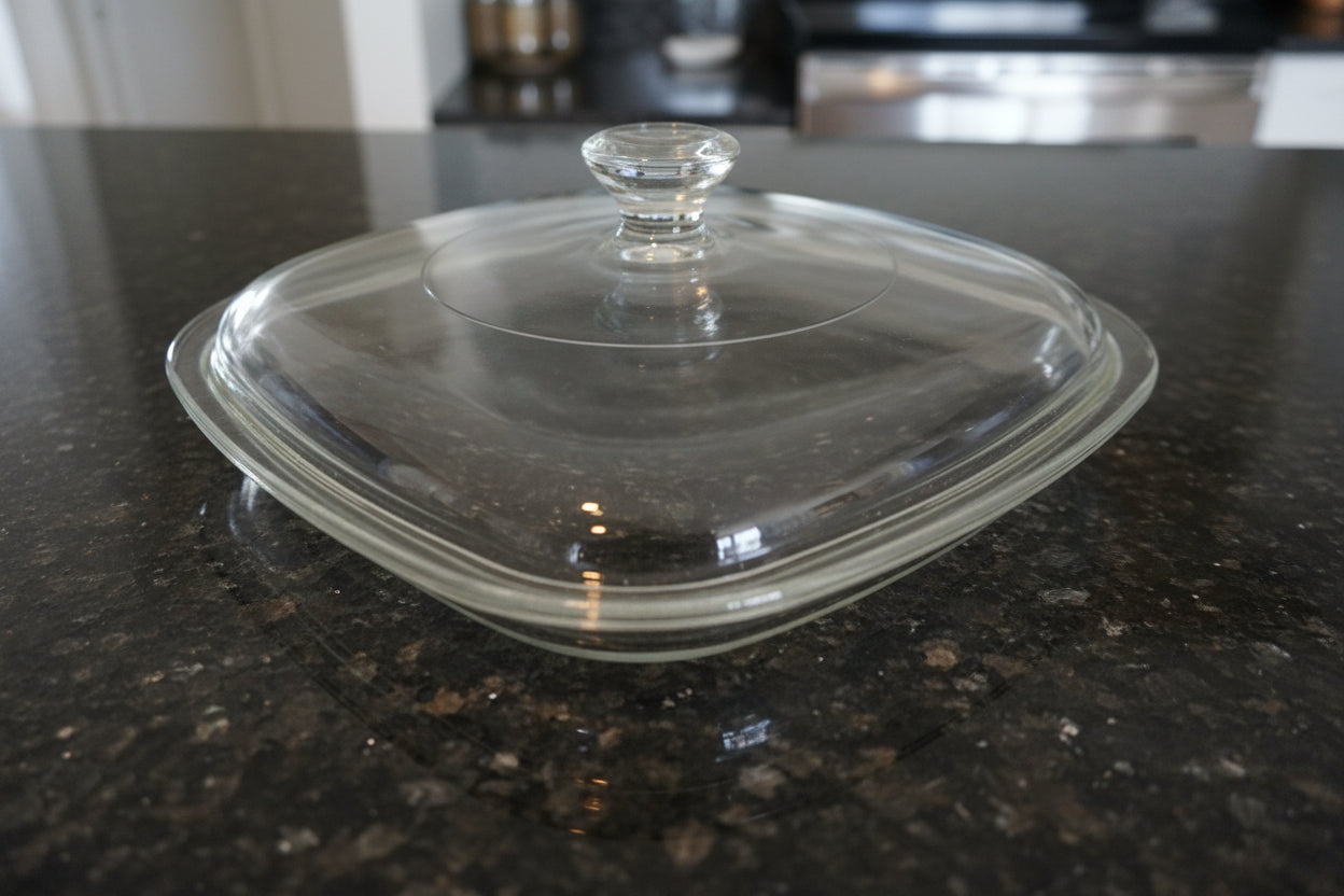 Pyrex Glass Lid P-7-C 6.5" Wide Square