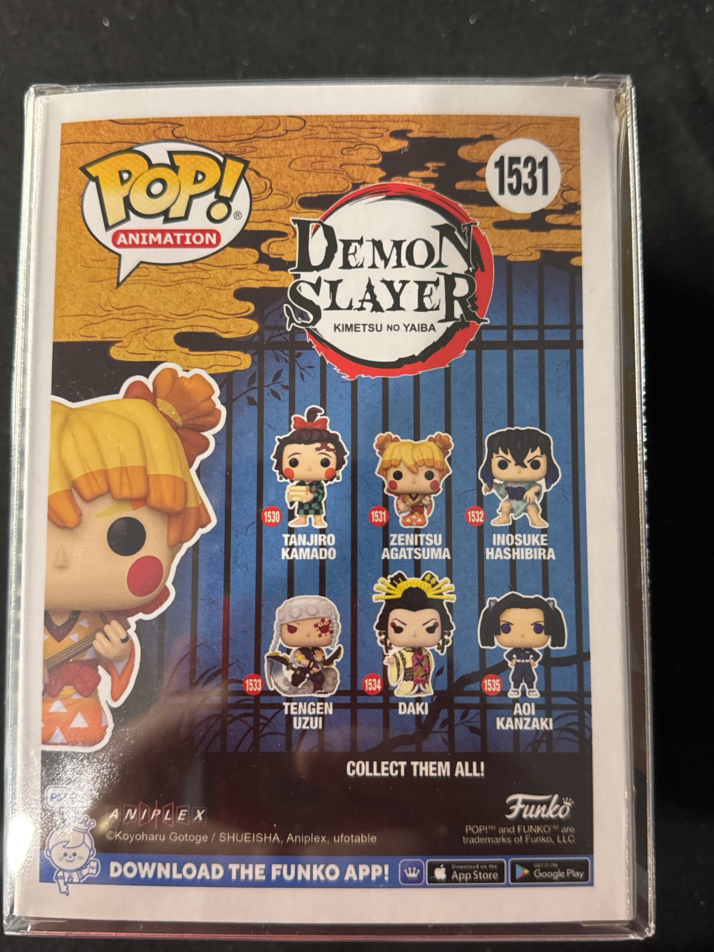Funko Pop! Demon Slayer #1531 Zenitsu Agatsuma Vinyl Figure New in Box w/ Soft Case