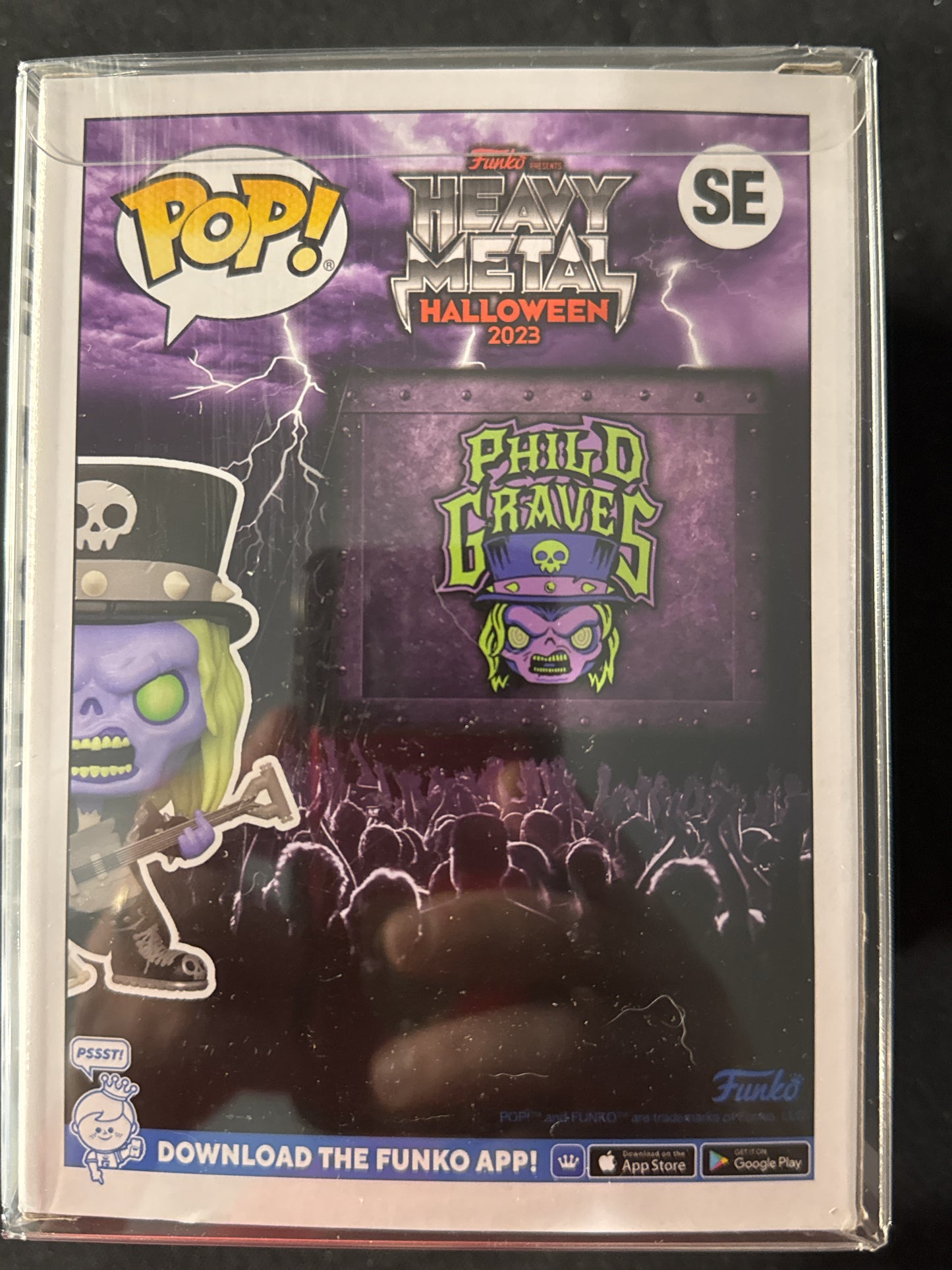 Funko Pop! Heavy Metal Halloween 2023 SE Phil D. Graves Vinyl Figure NIB w/ Soft Case