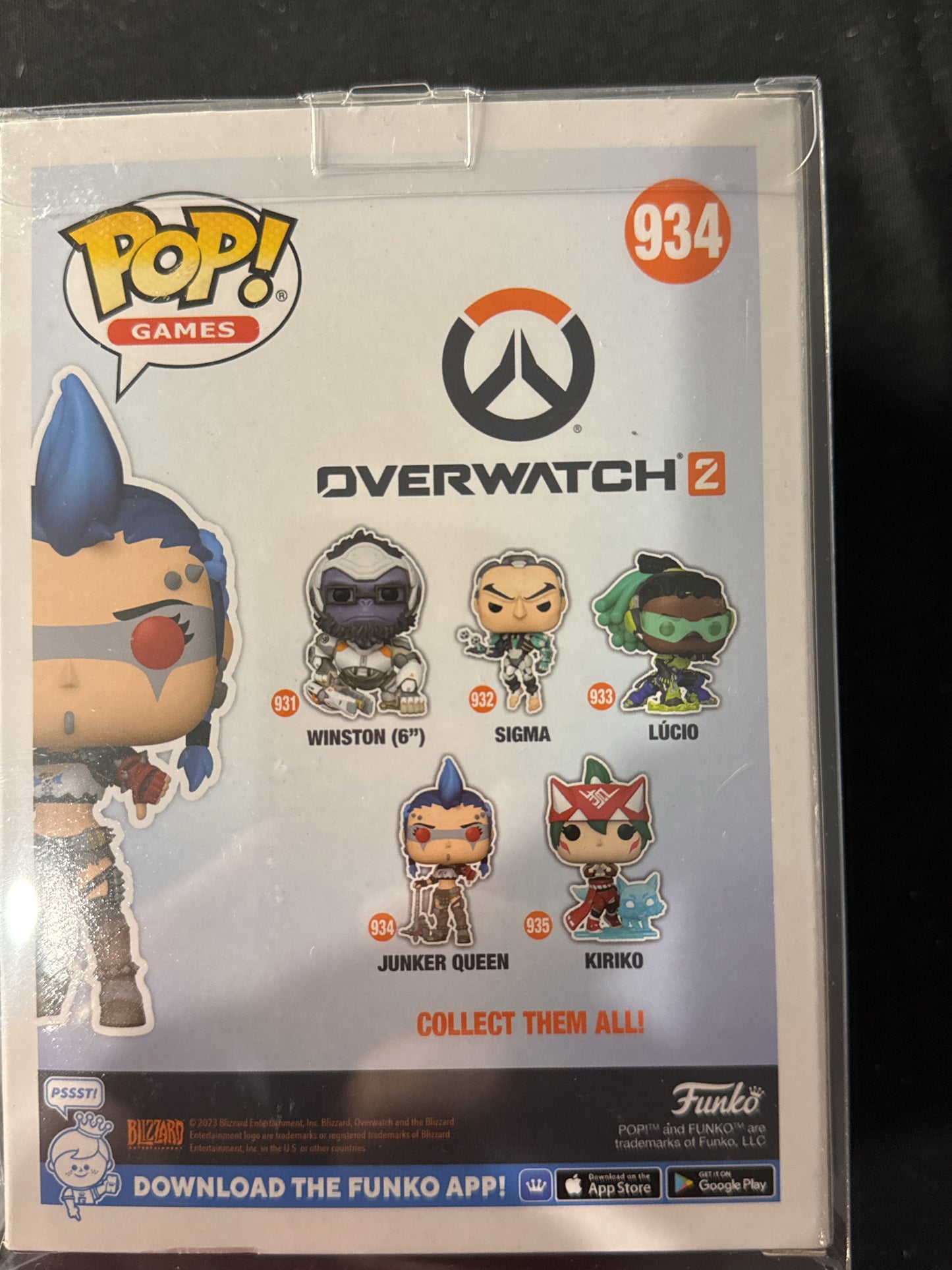Funko Pop! Overwatch 2 #934 Junker Queen Vinyl Figure New in Box w/ Soft Case