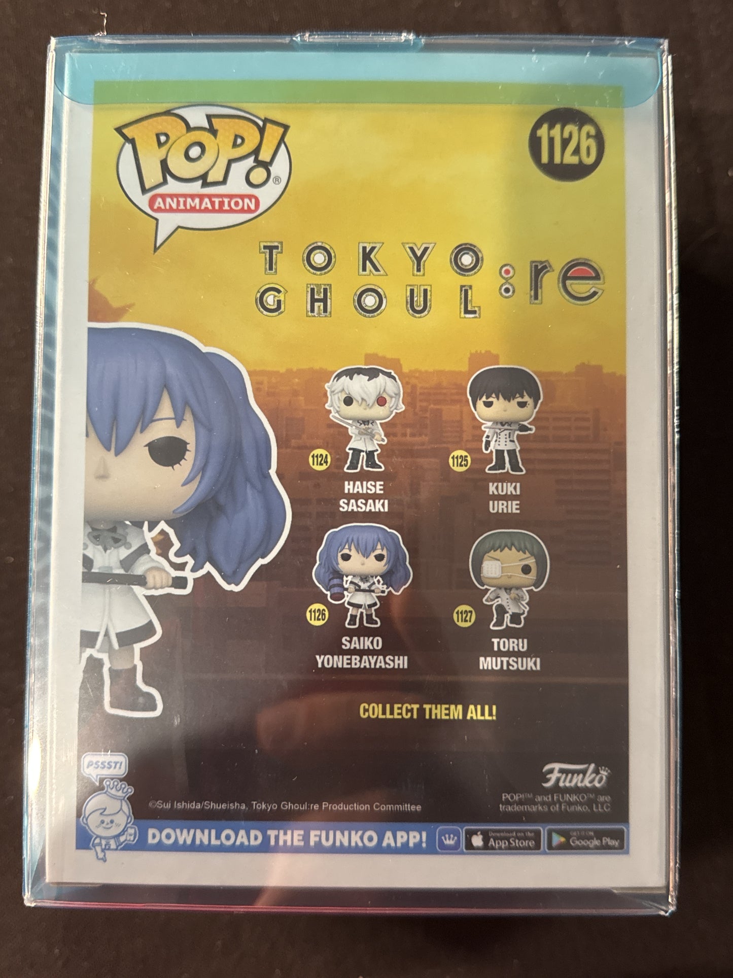 Funko Pop! Tokyo Ghoul #1126 Saiko Yonebayashii Vinyl Figure New in Box w/ Soft Case