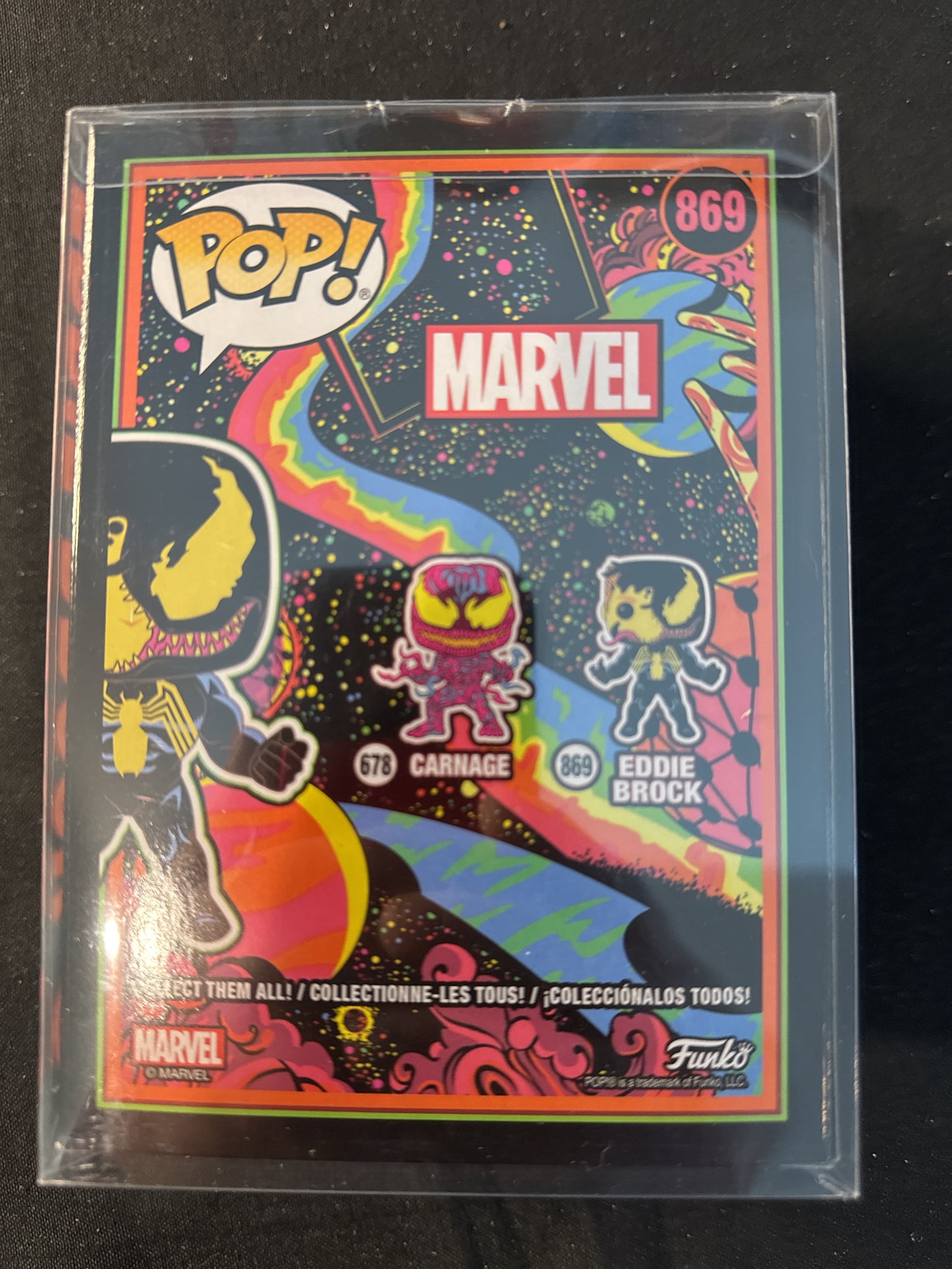 Funko Pop! Marvel #869 Eddie Brock Bobble Head Target Exclusive New in Box w/ Soft Case