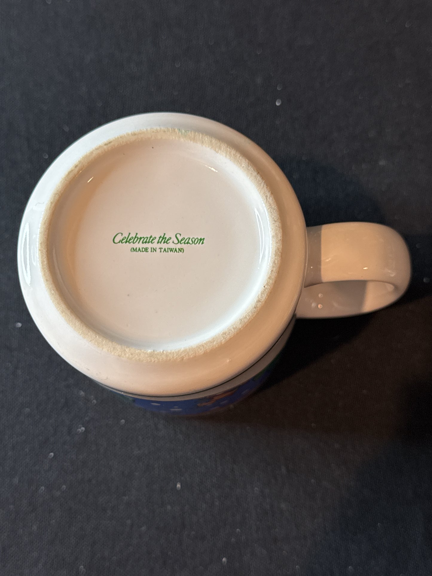 Christmas Mug Celebrate The Season Merry Christmas Coffee Mug Cup 3 7/8" Tall