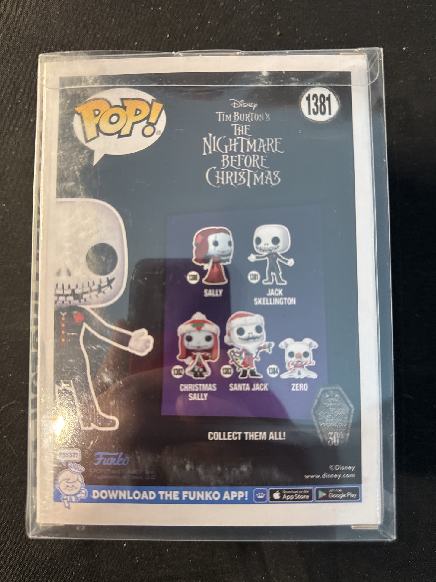 Funko Pop! Disney #1381 Jack Skellington Vinyl Figure New in Box w/ Soft Case