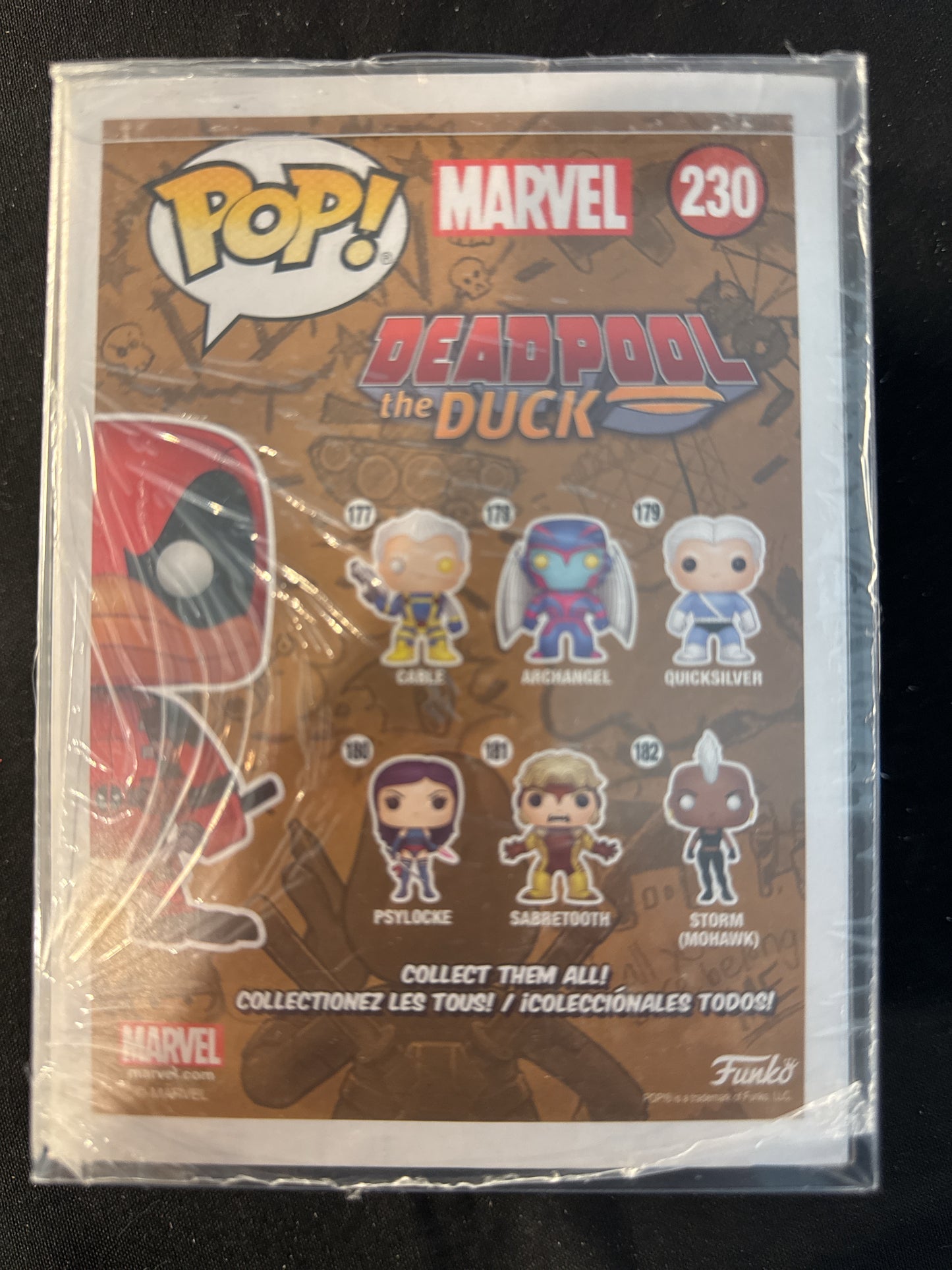 Funko Pop! Deadpool the Duck #230 Bobble Head Walgreens Exclusive NIB w/ Soft Case