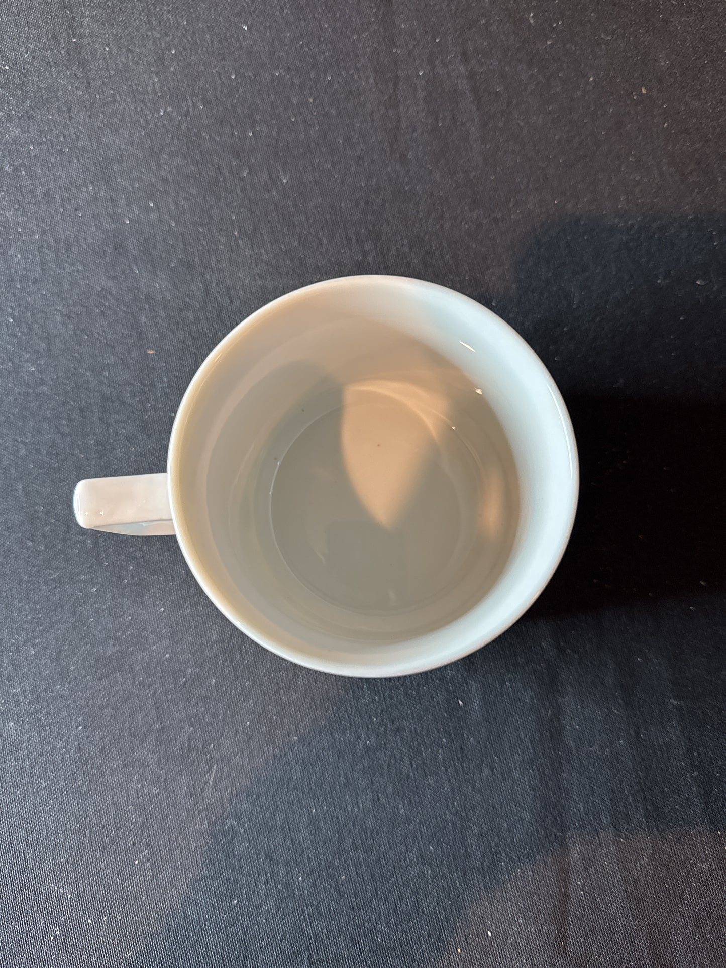Alphabet Numbers Coffee Cup Mug White Black 3 3/8" Tall No Branding