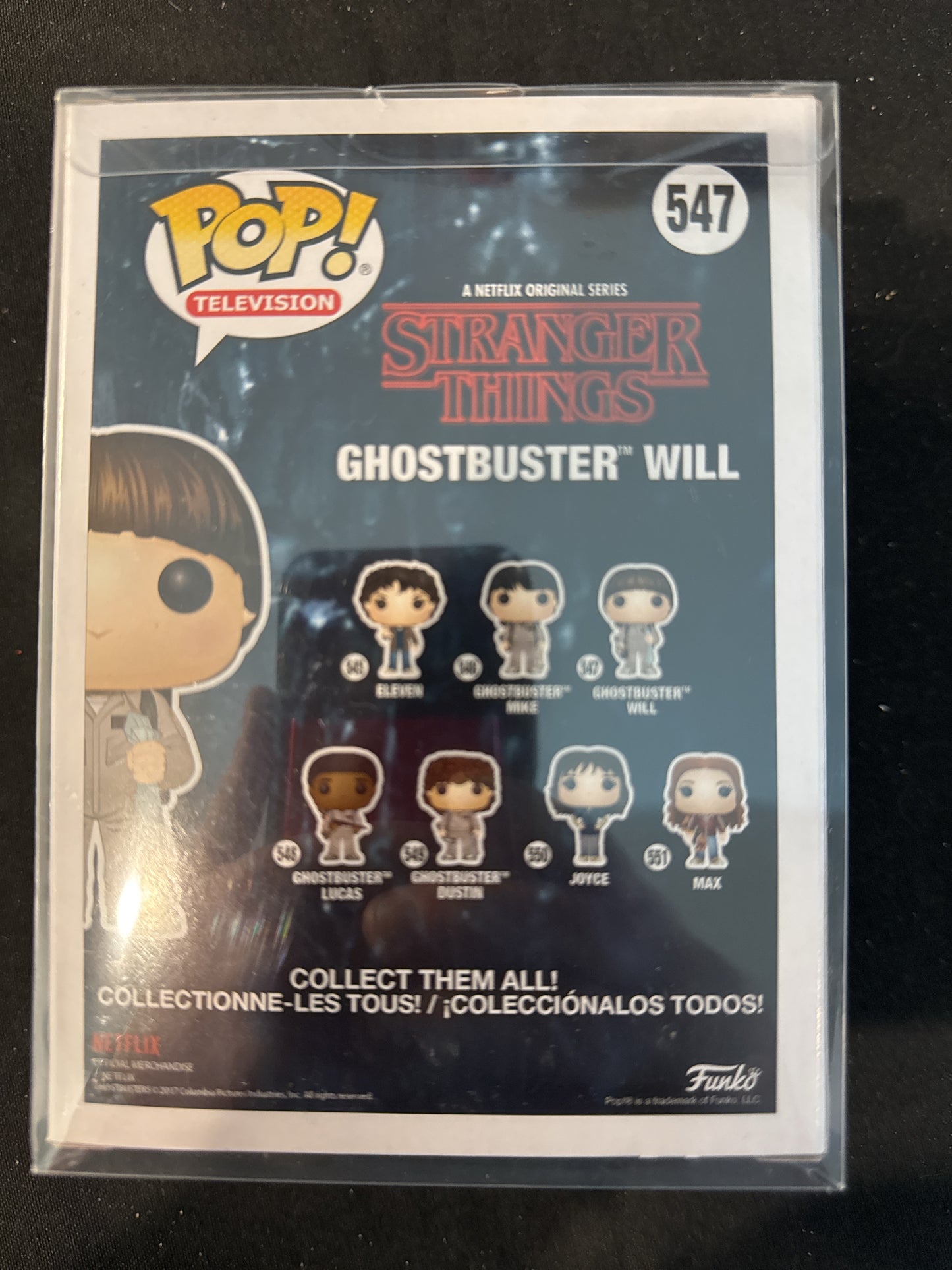 Funko Pop! Stranger Things #547 Ghostbuster Will Vinyl Figure New in Box w/ Soft Case