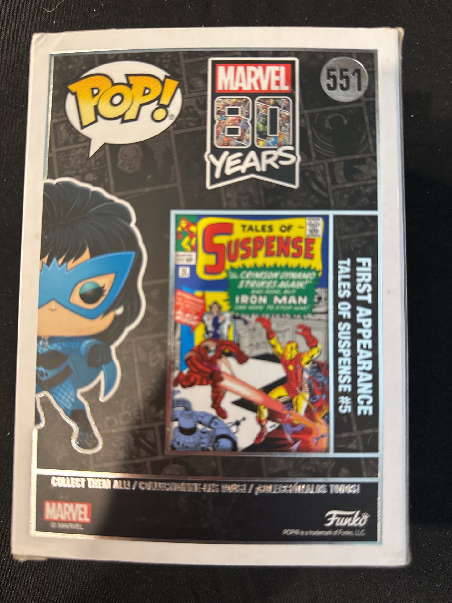 Funko Pop! Marvel 80 Years #551 Black Widow Bobble Head New in Box
