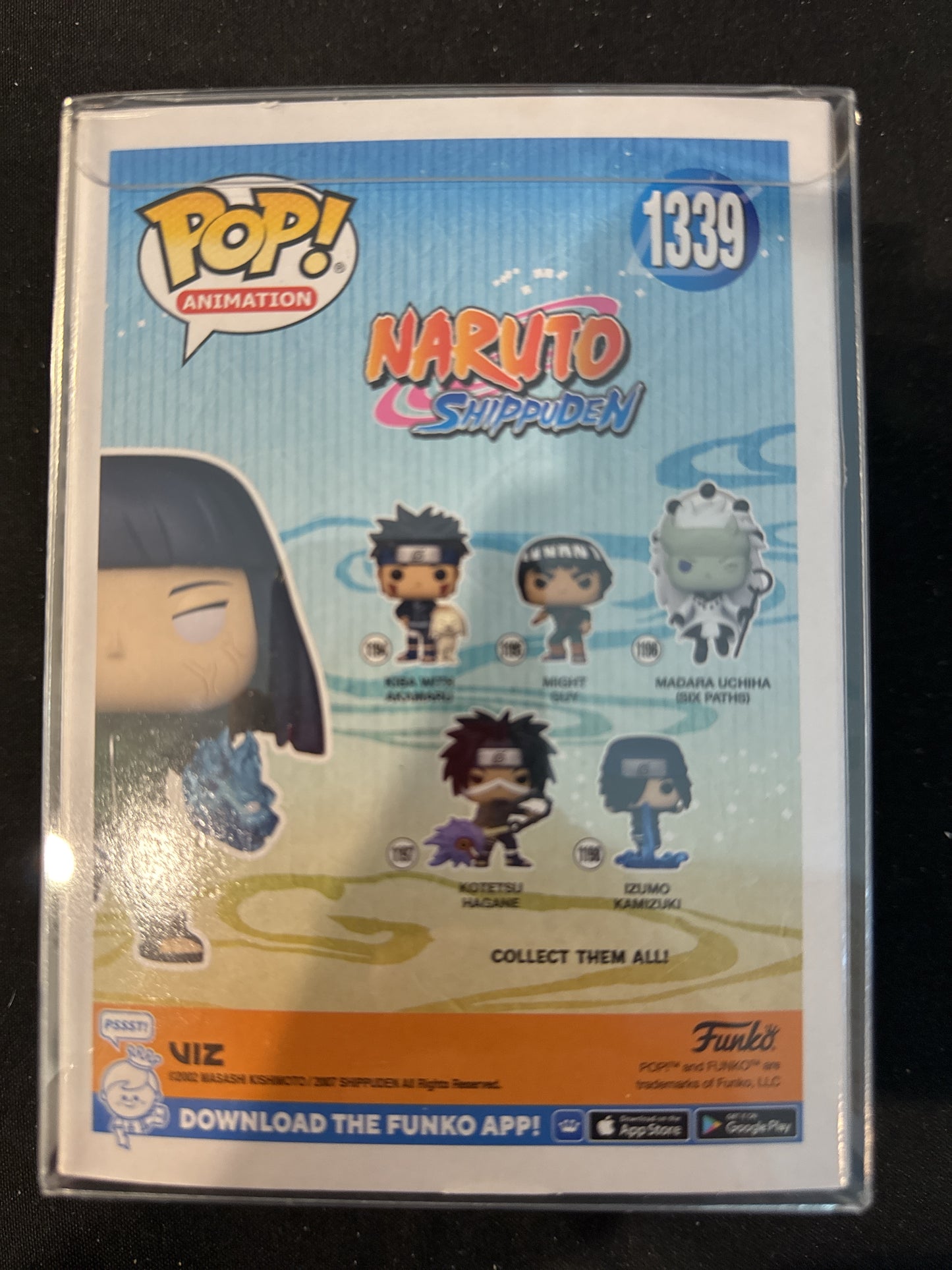Funko Pop! Naruto Shippuden #1339 Hinata w/ Twin Lion Fists Vinyl Figure NIB w/ Soft Case