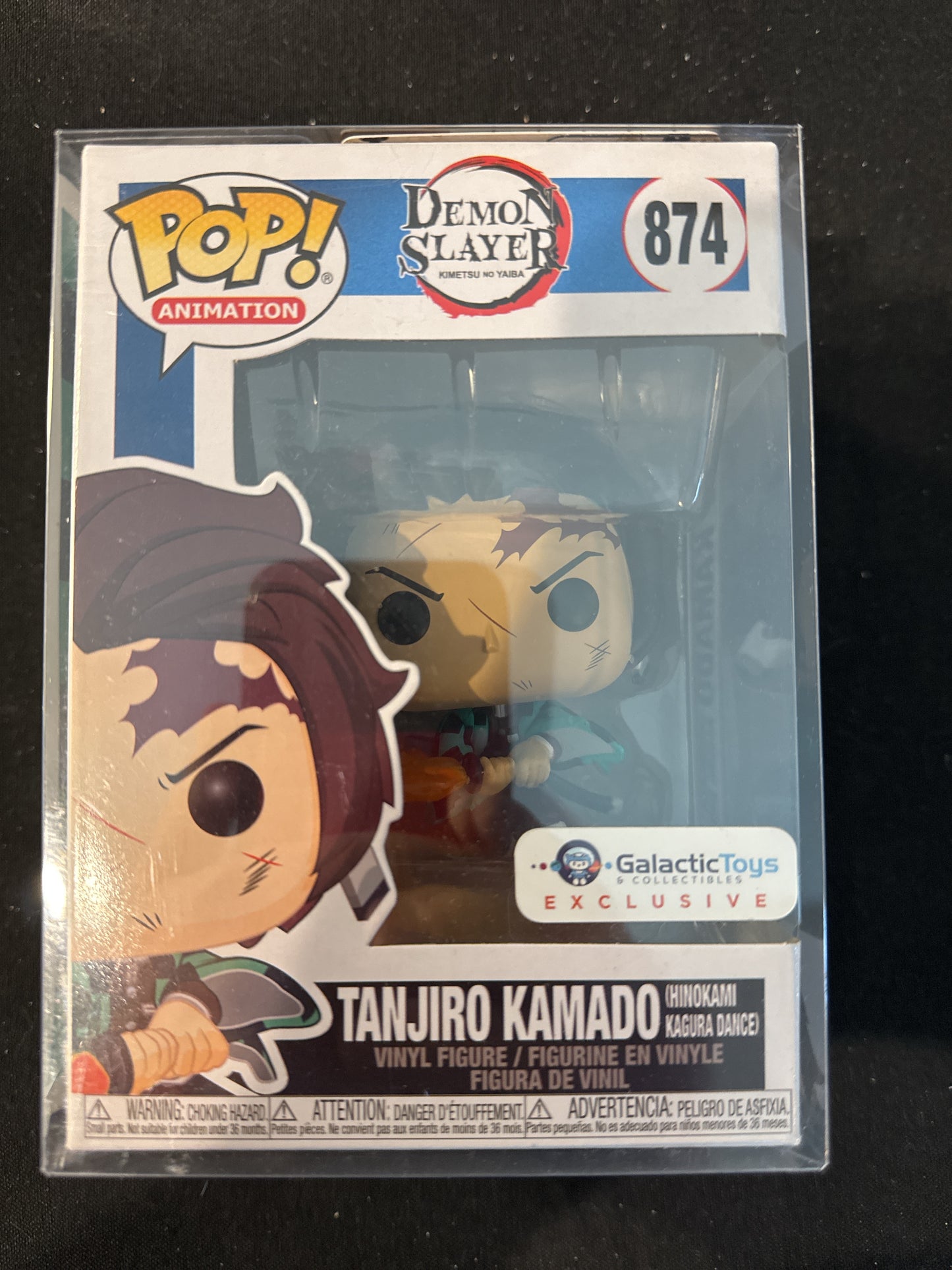 Funko Pop! Demon Slayer #874 Tanjiro Kamado (hinokami kagura dance) Vinyl Figure Soft Case