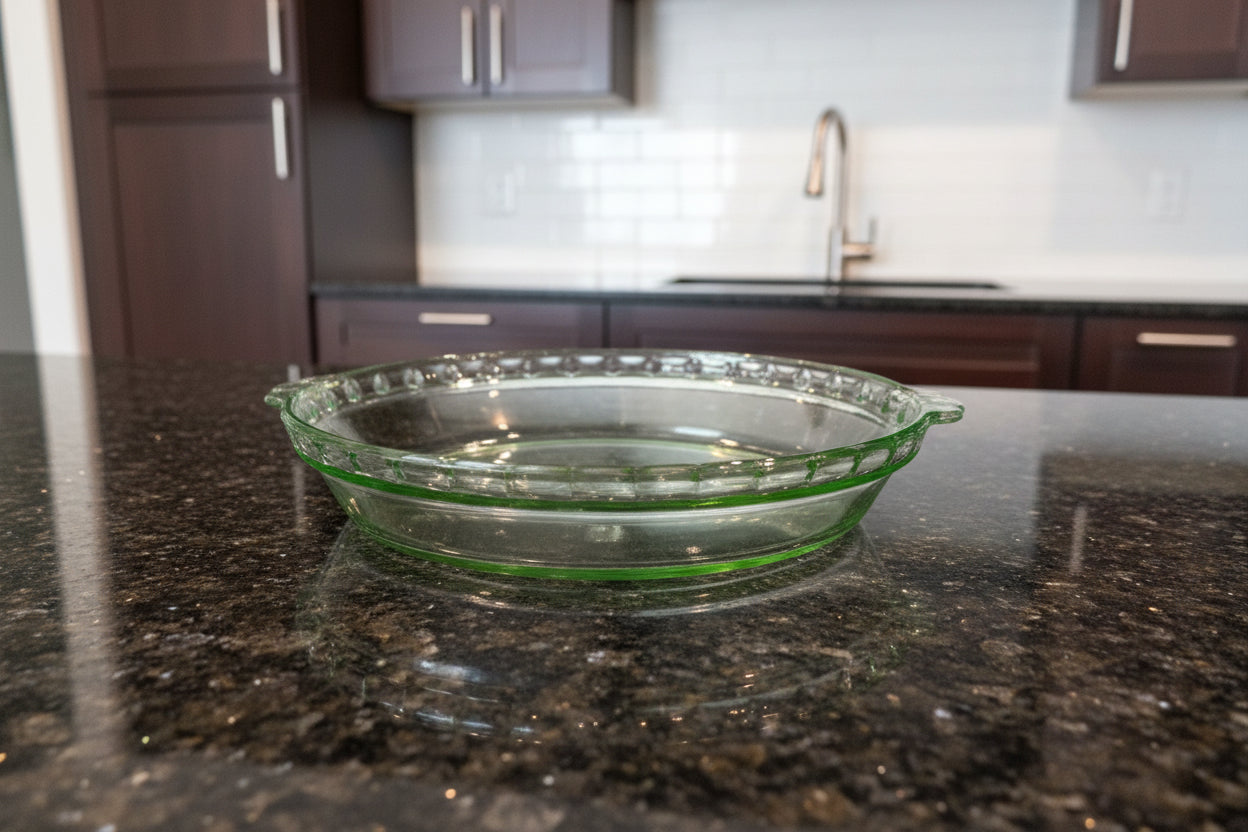 Martha Stewart Everyday 9.5" Clear Glass Pie Plate/Dish/Bakeware