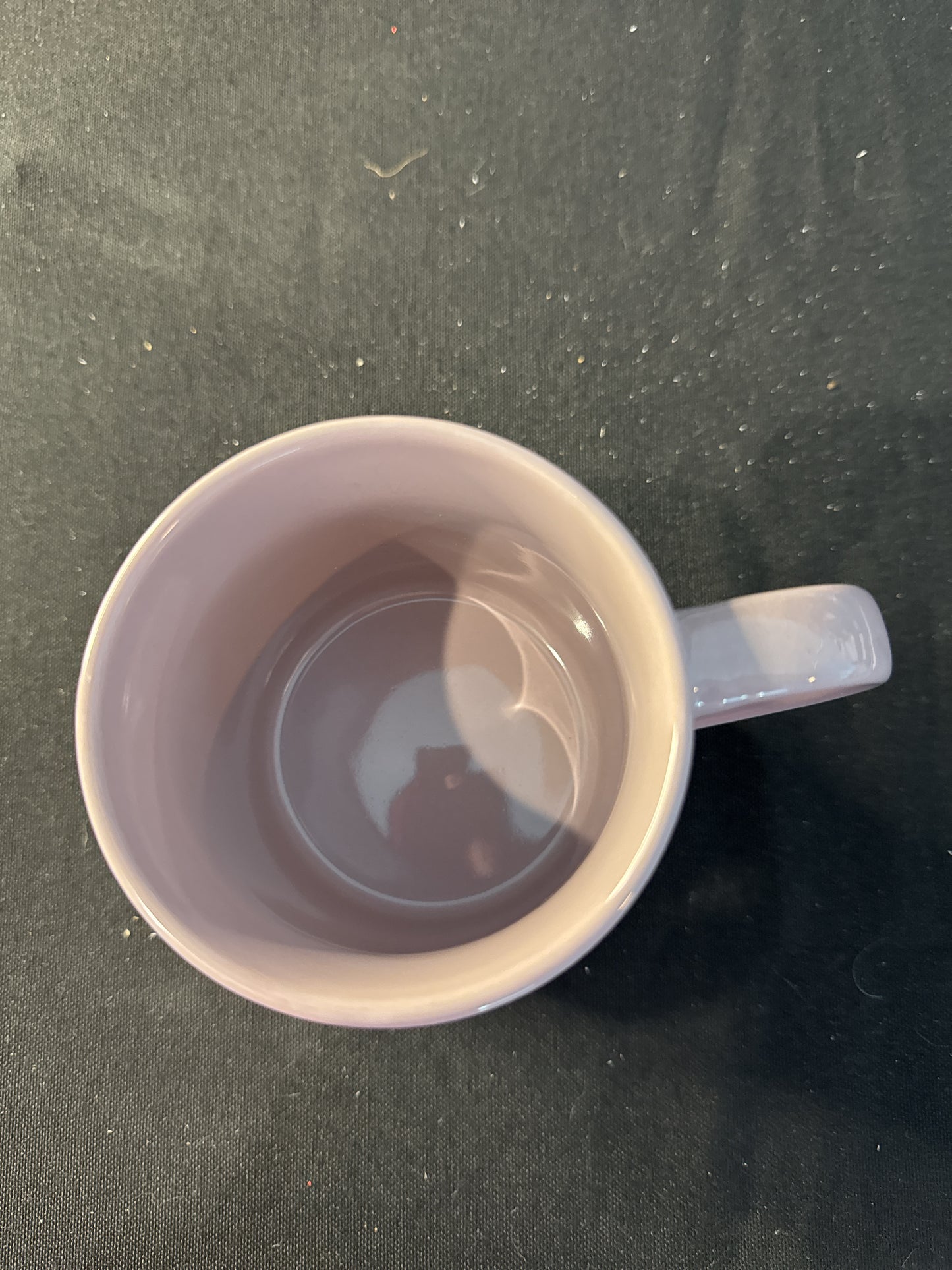 United Paper & Craft Purple and White Stripes Coffee Cup Mug 3.75" Tall New