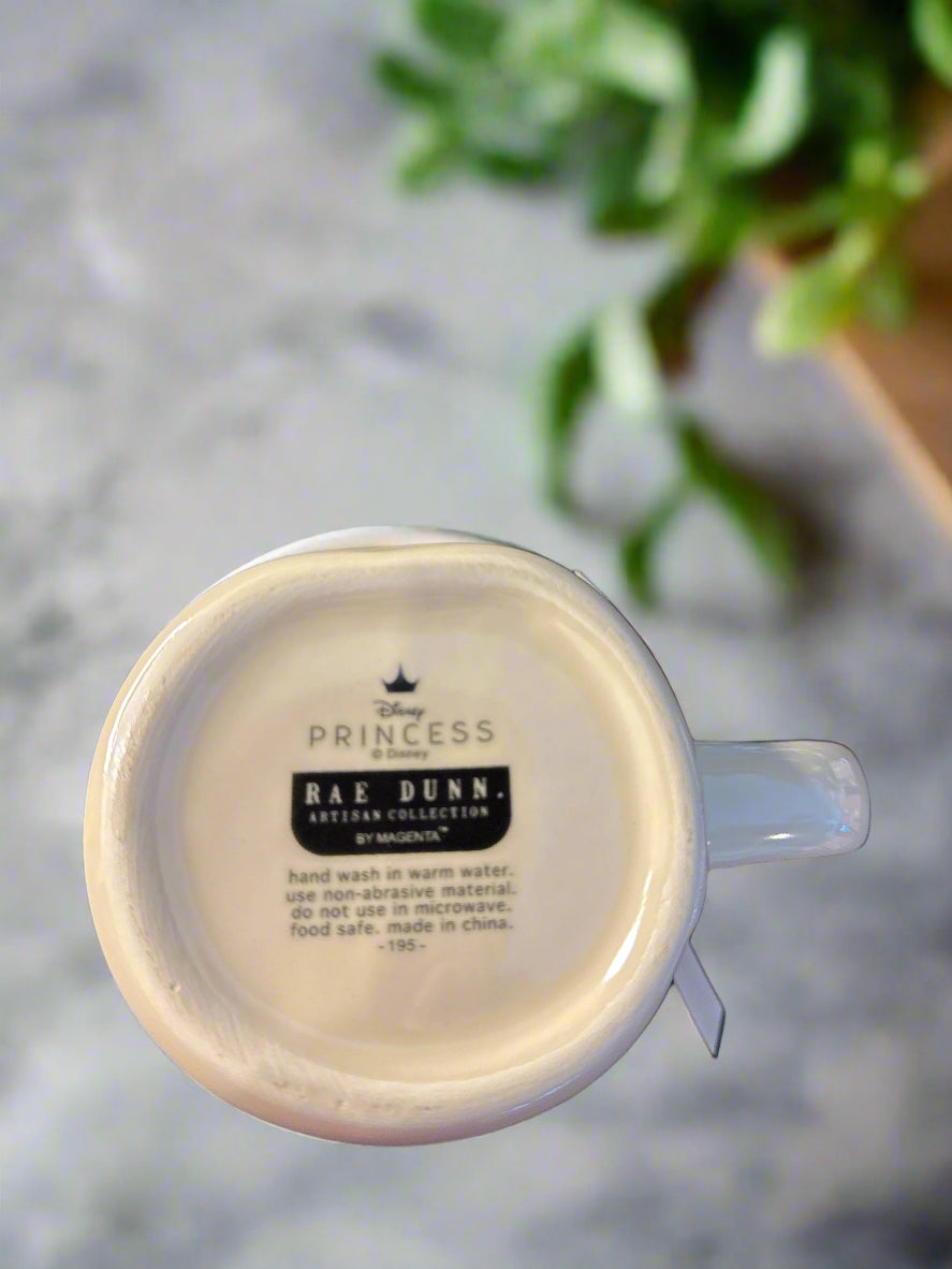 Rae Dunn Disney Cinderella "A Dream Come True" Coffee Cup Mug Large 5" Tall New