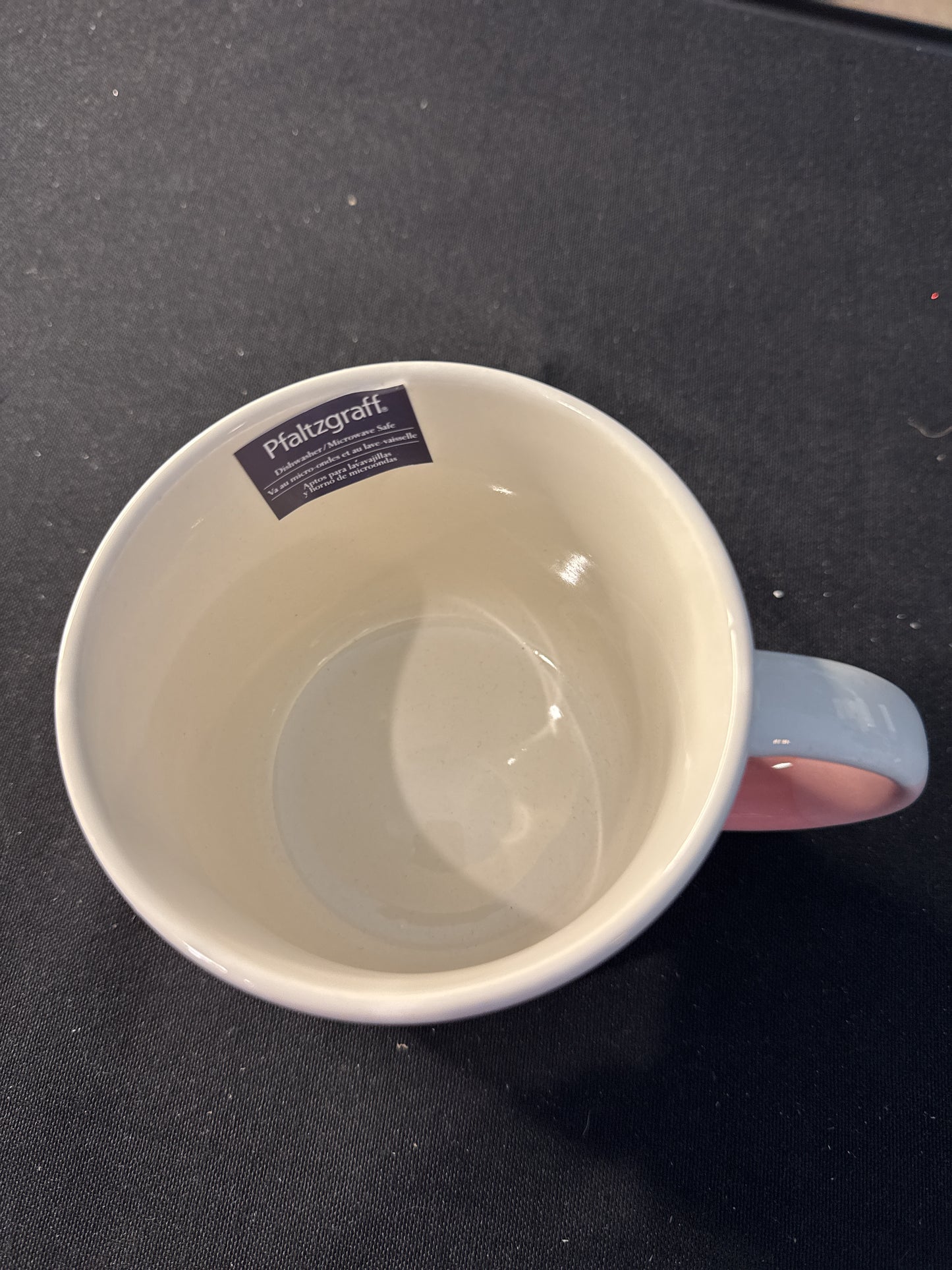 Pfaltzgraff Ribbed Pink Coffee Cup Mug 3.5" Tall New