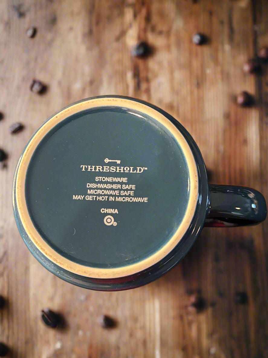 Threshold "Get It Done" Inspiration Coffee Cup Mug Blue/Green 4" Tall New
