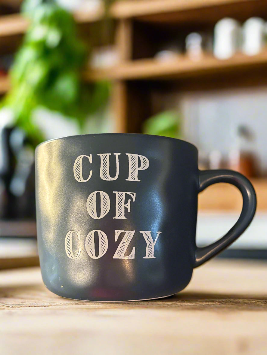 Threshold Navy Blue Cup of Cozy 16oz Coffee Cup Mug 3.5" Tall New