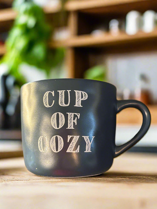 Threshold Navy Blue Cup of Cozy 16oz Coffee Cup Mug 3.5" Tall New