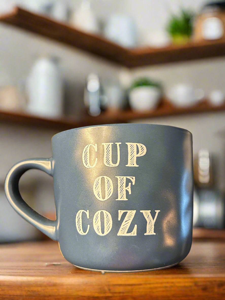 Threshold Navy Blue Cup of Cozy 16oz Coffee Cup Mug 3.5" Tall New