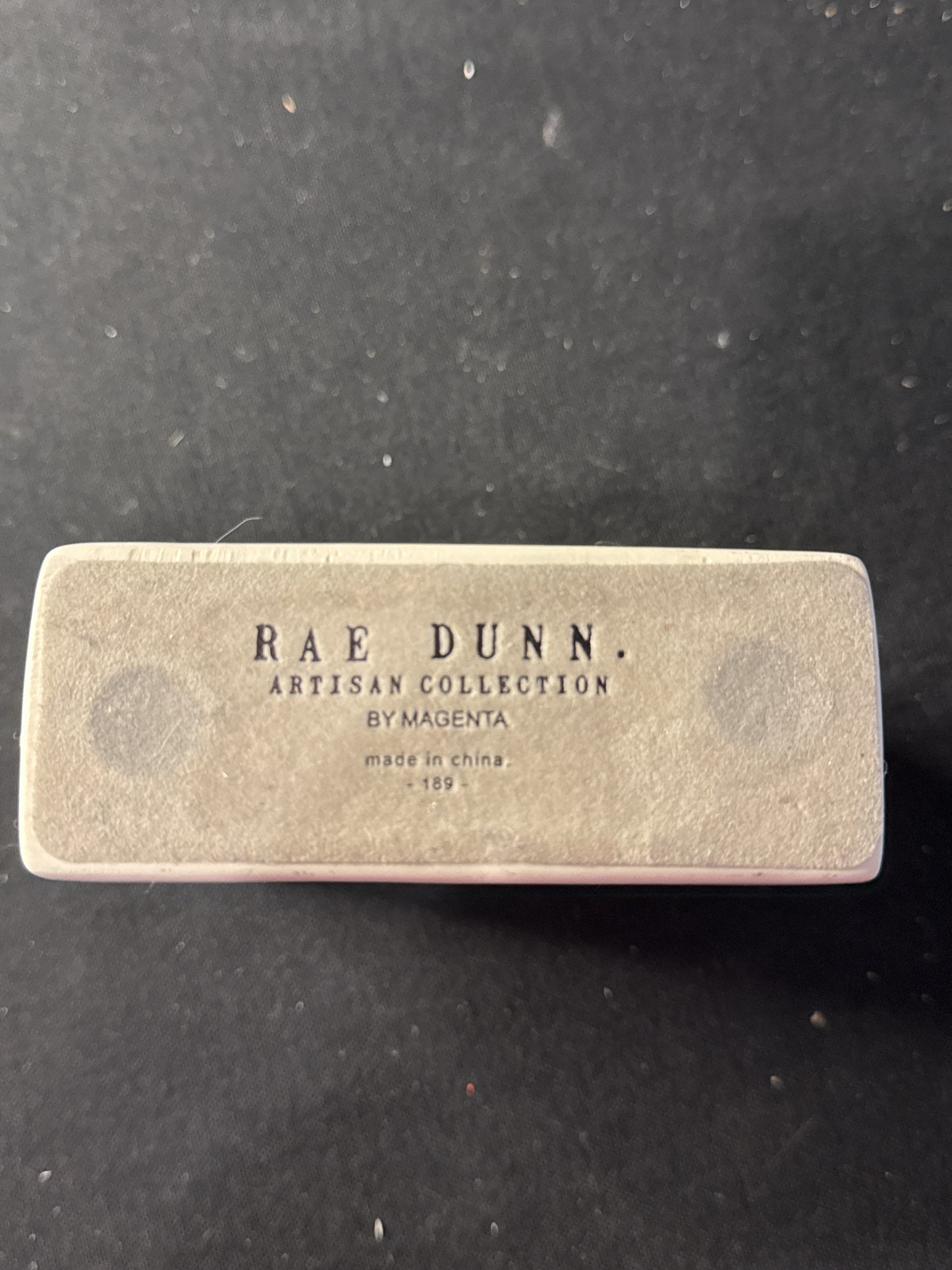 Rae Dunn Paperweight Crush Them Set Goals 2-Sided 4"x4" Block 1.5" Deep