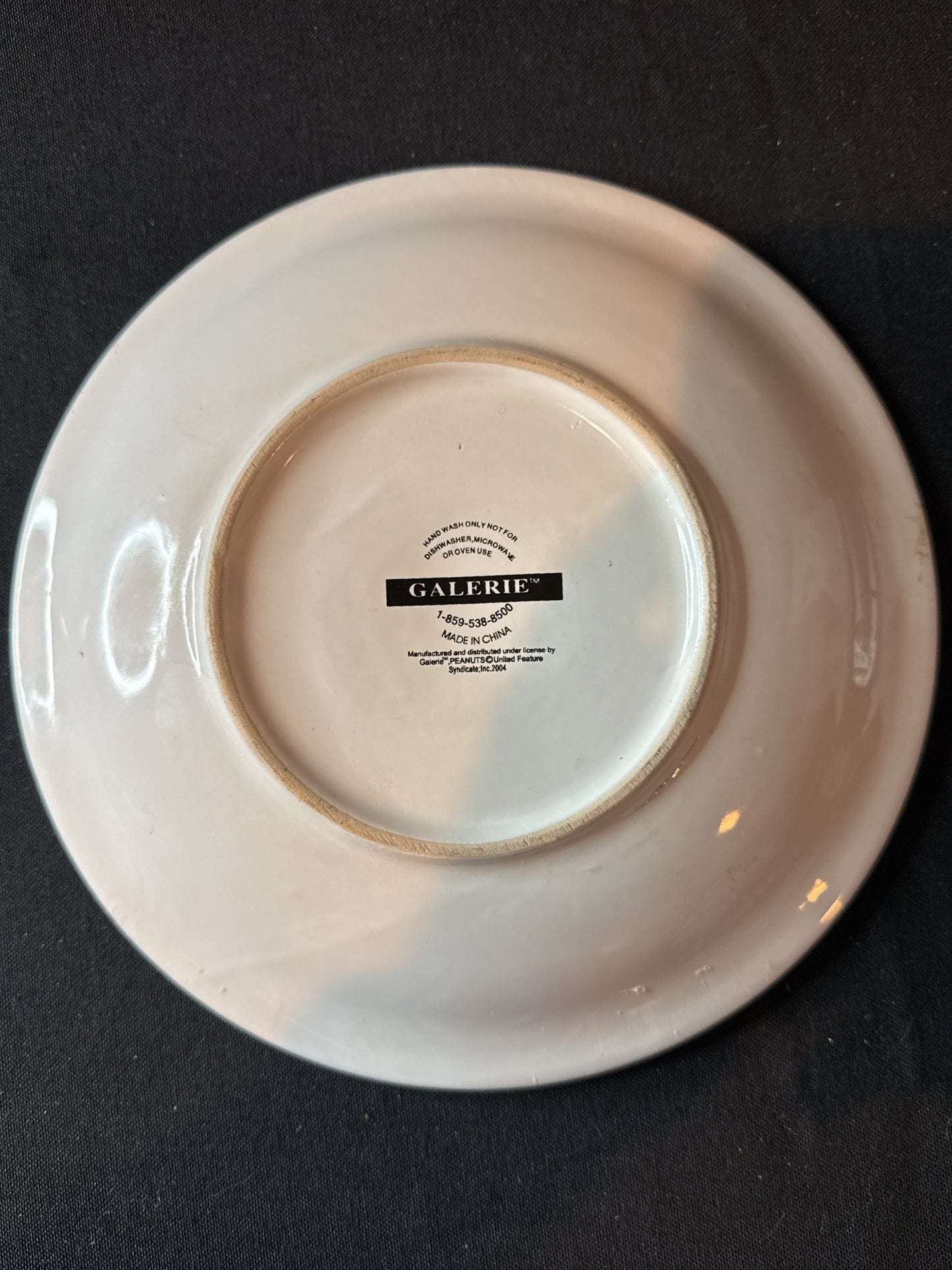 Galerie Happy Holidays Peanuts Gang 9" Ceramic Plate 2004 Used