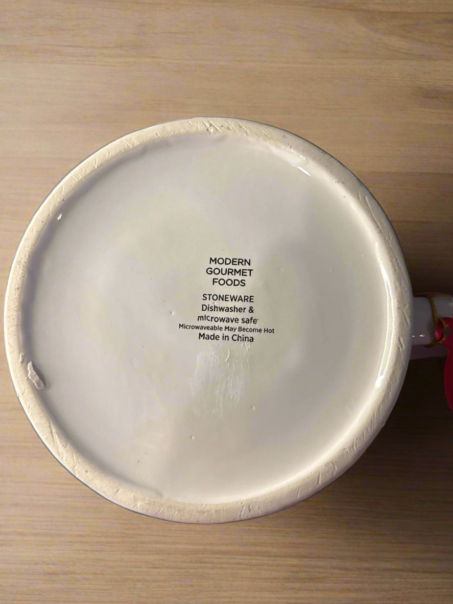 Godiva Modern Gourmet Foods Stoneware Large White Christmas Tree Coffee Hot Cocoa Mug Cup